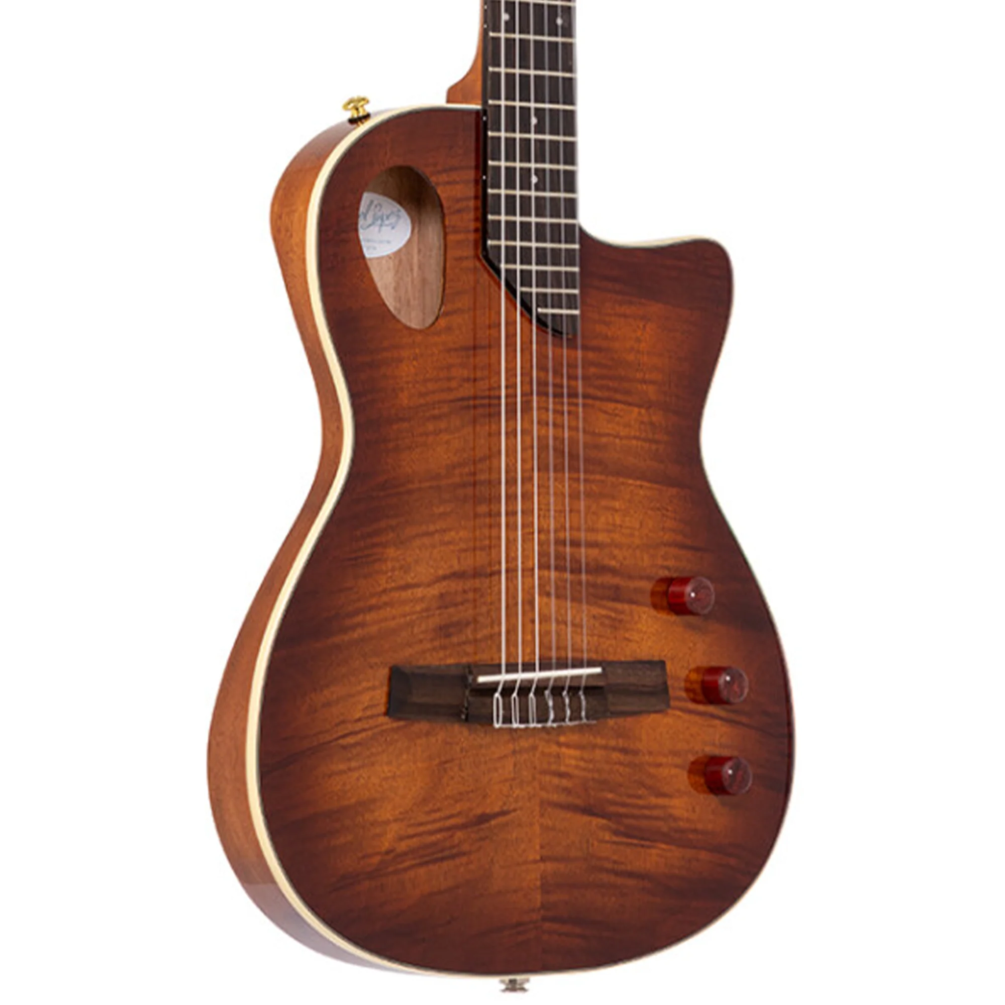 Angel Lopez Sherry CE TB Acoustic-Electric Classical Guitar