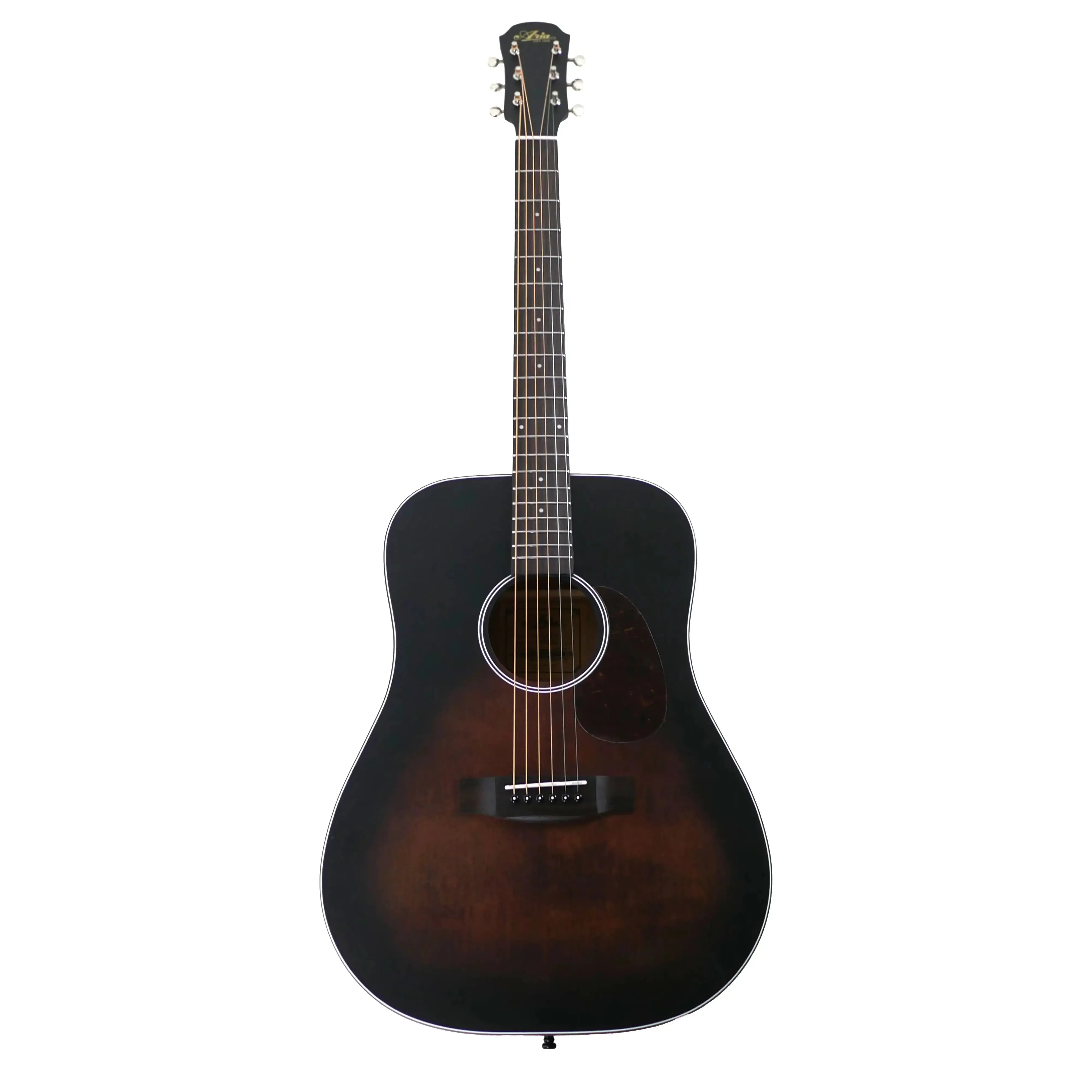 Aria 111DP-MUBR Delta Player Muddy Brown Acoustic Dreadnought Guitar - Image 4