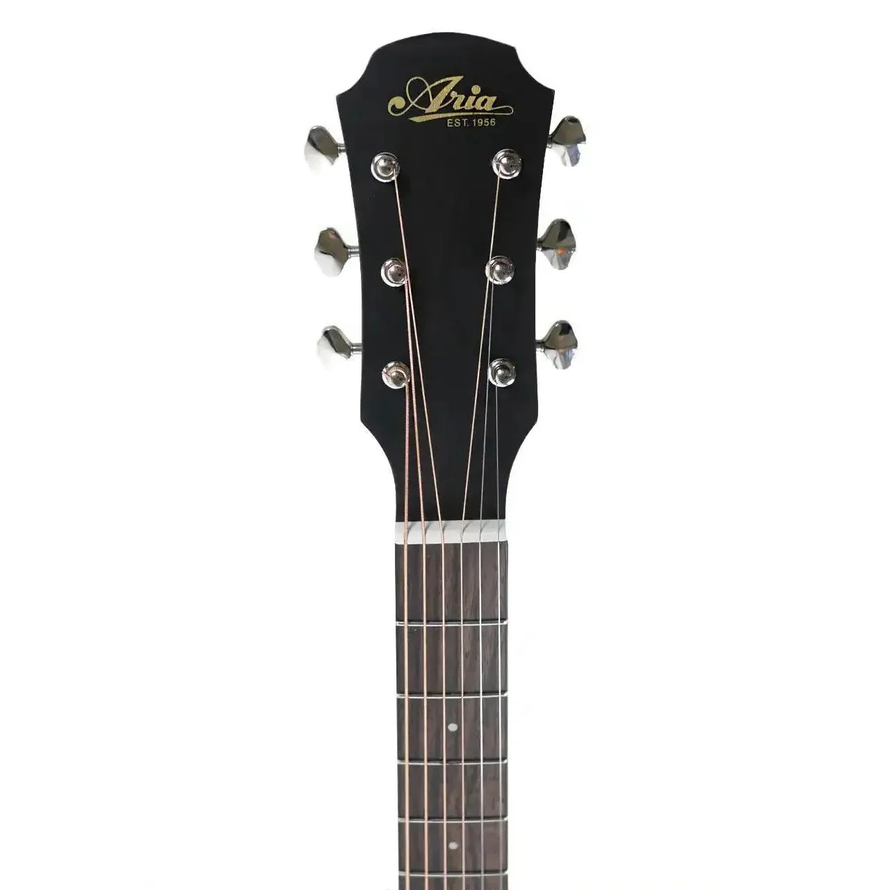 Aria 111DP-MUBR Delta Player Muddy Brown Acoustic Dreadnought Guitar - Image 5