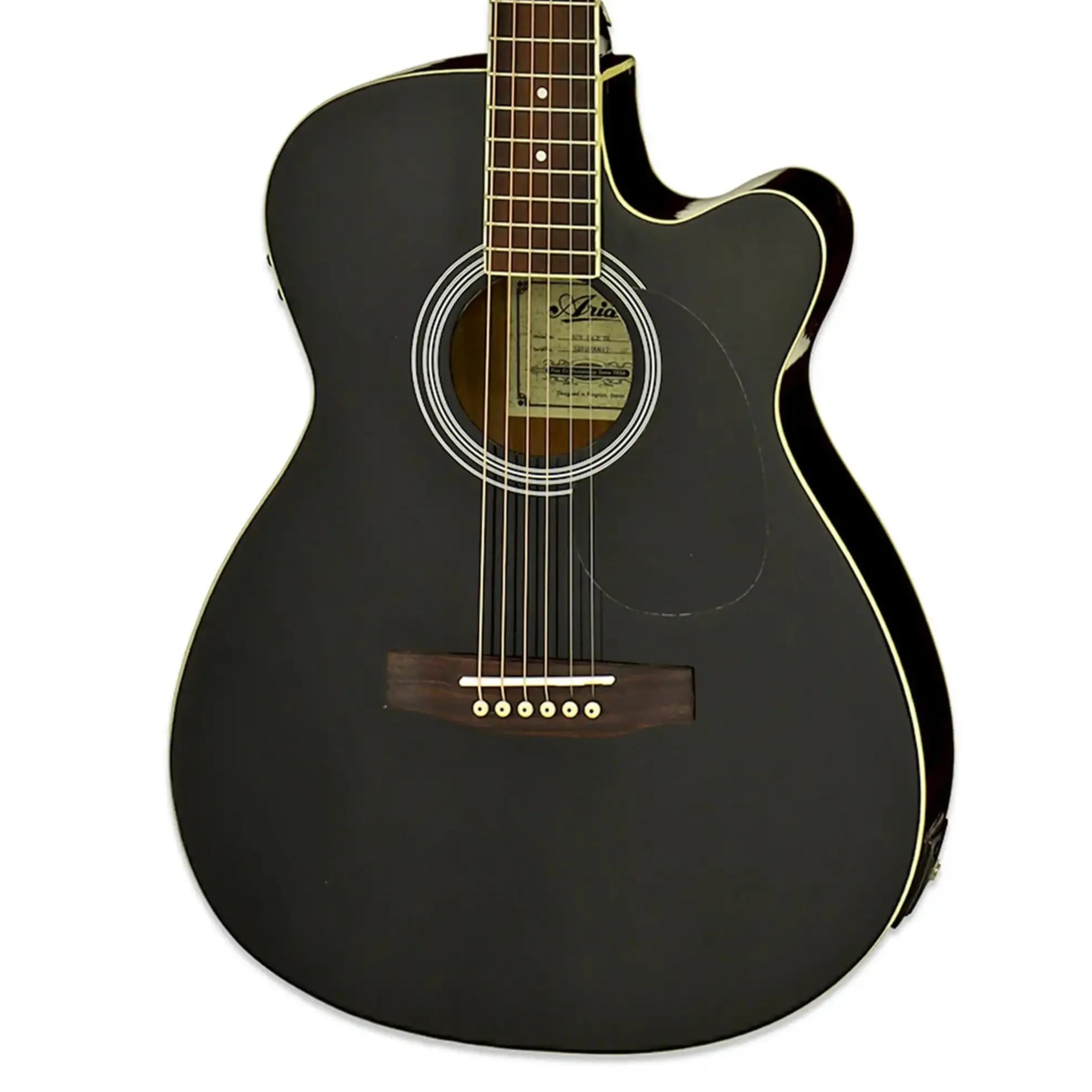 Aria AFN-15CE Prodigy Series Acoustic Electric Guitar - Black