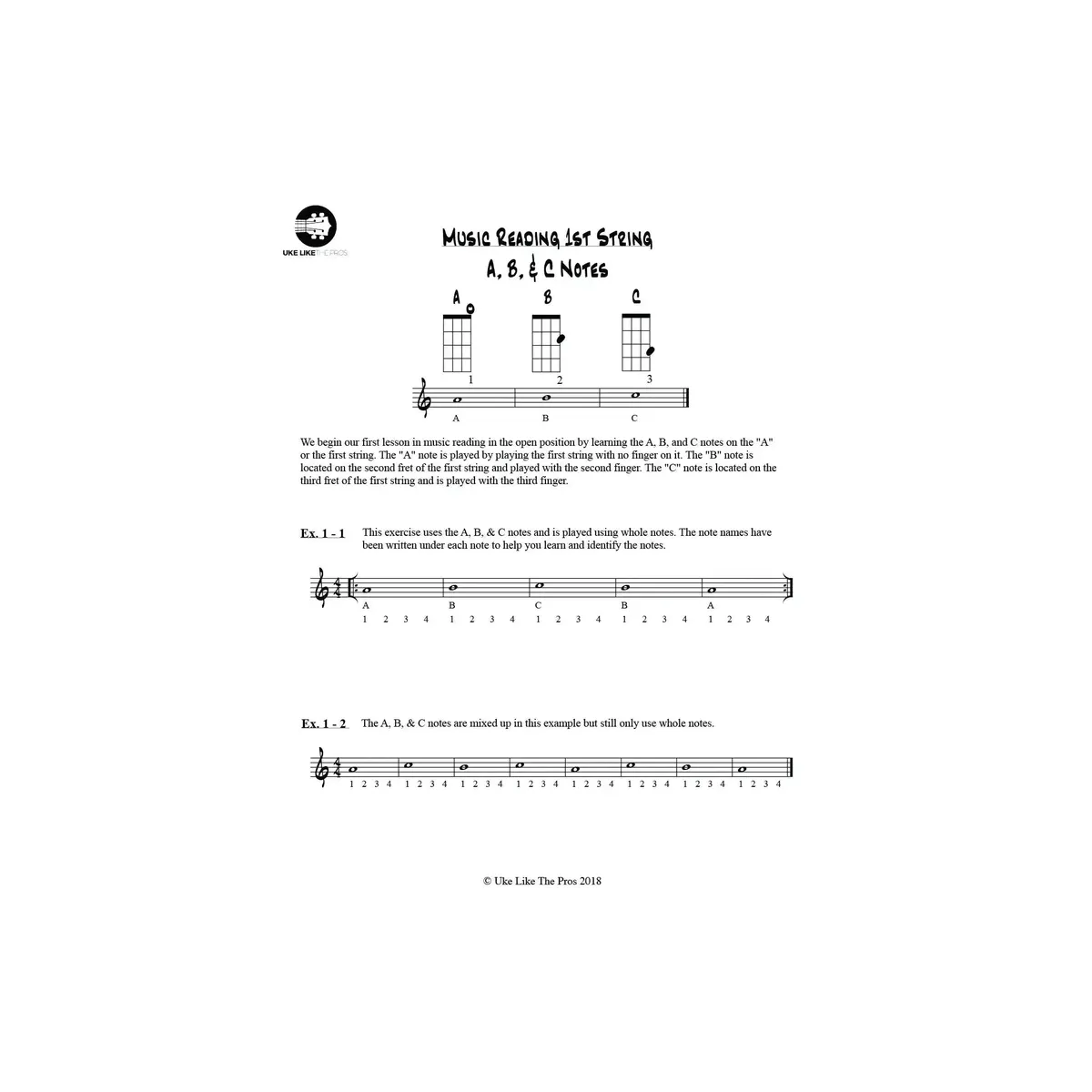 Beginning Music Reading Course - Uke Like The Pros - Image 3