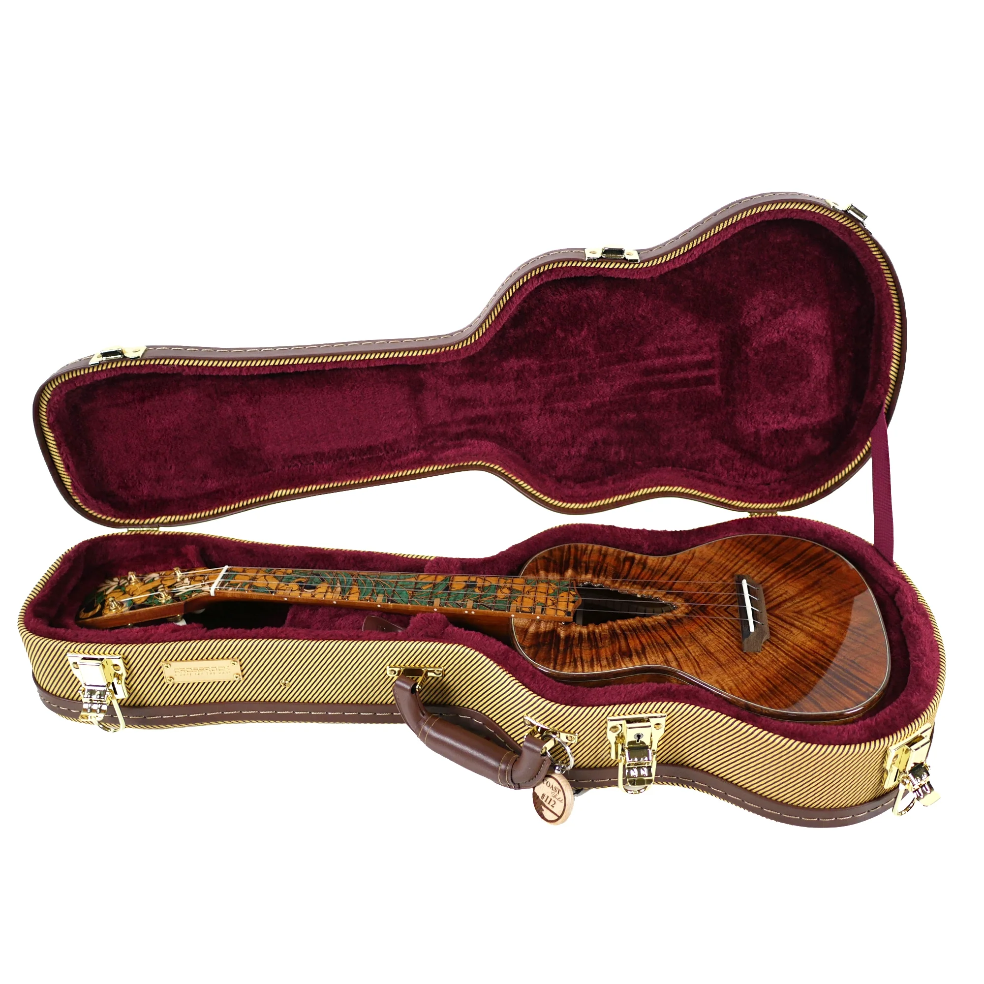 Coast #112 2026 Live Edge Curly Hawaiian Koa Tenor Ukulele - Image 6