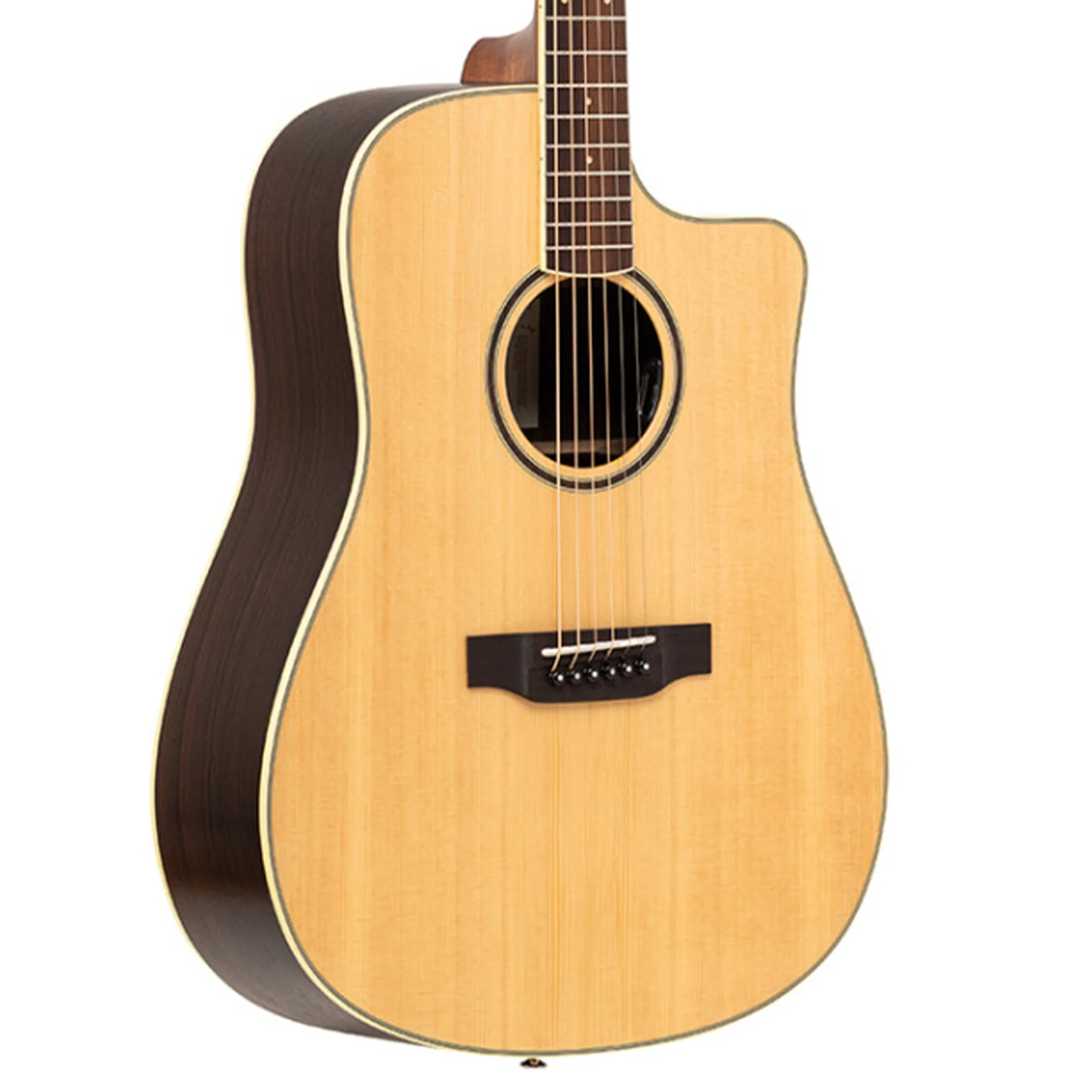 Crafter ES-ROSE DCE NAT ES Series Cutaway Dreadnought Acoustic-Electric Guitar - Natural
