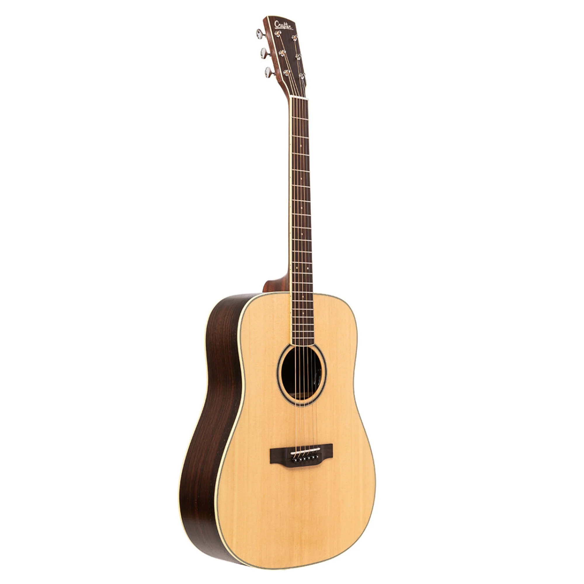 Crafter ES-ROSE DE NAT ES Series Dreadnought Acoustic-Electric Guitar - Natural - Image 3