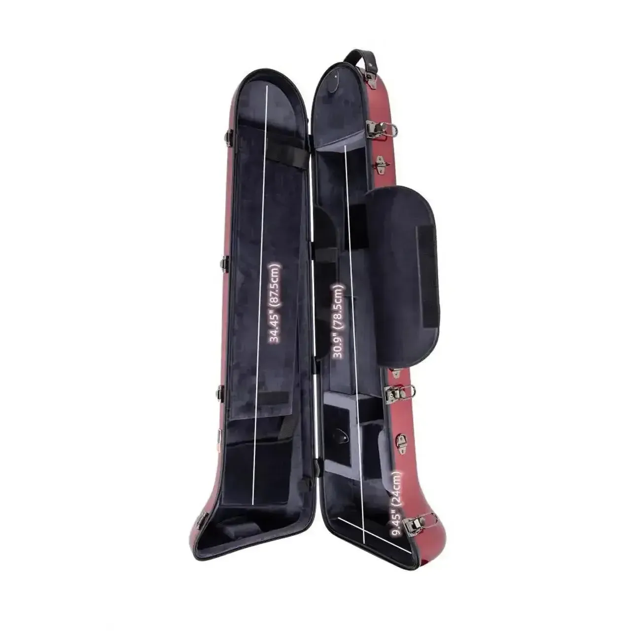 Crossrock CRF1020TB-BL Fiberglass Tenor Trombone Case - Blue - Image 4