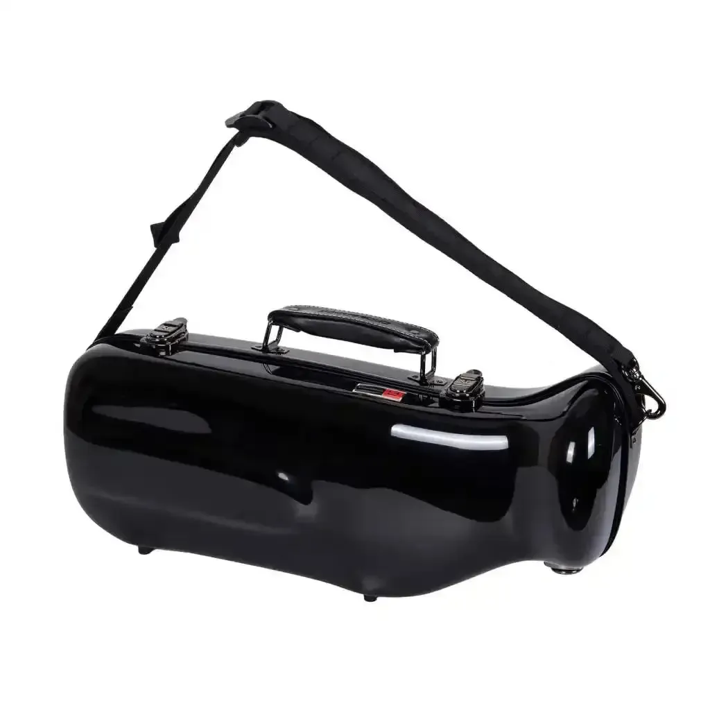 Crossrock CRF1020TR-BK Fiberglass Trumpet Case w/ TSA Lock - Black - Image 3
