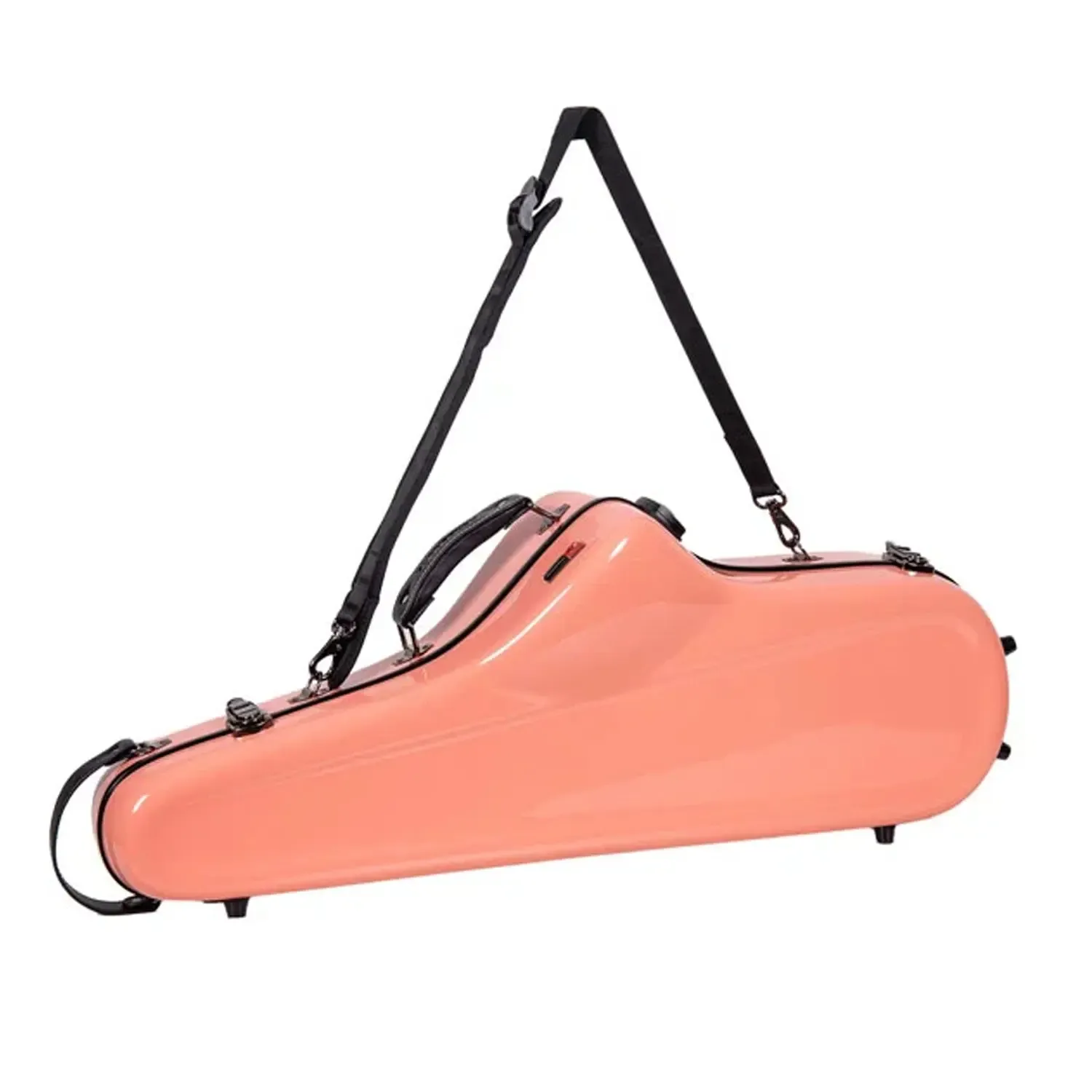 Crossrock CRF1020TS Fiberglass Tenor Saxophone Case - Spanish-Pink - Image 4