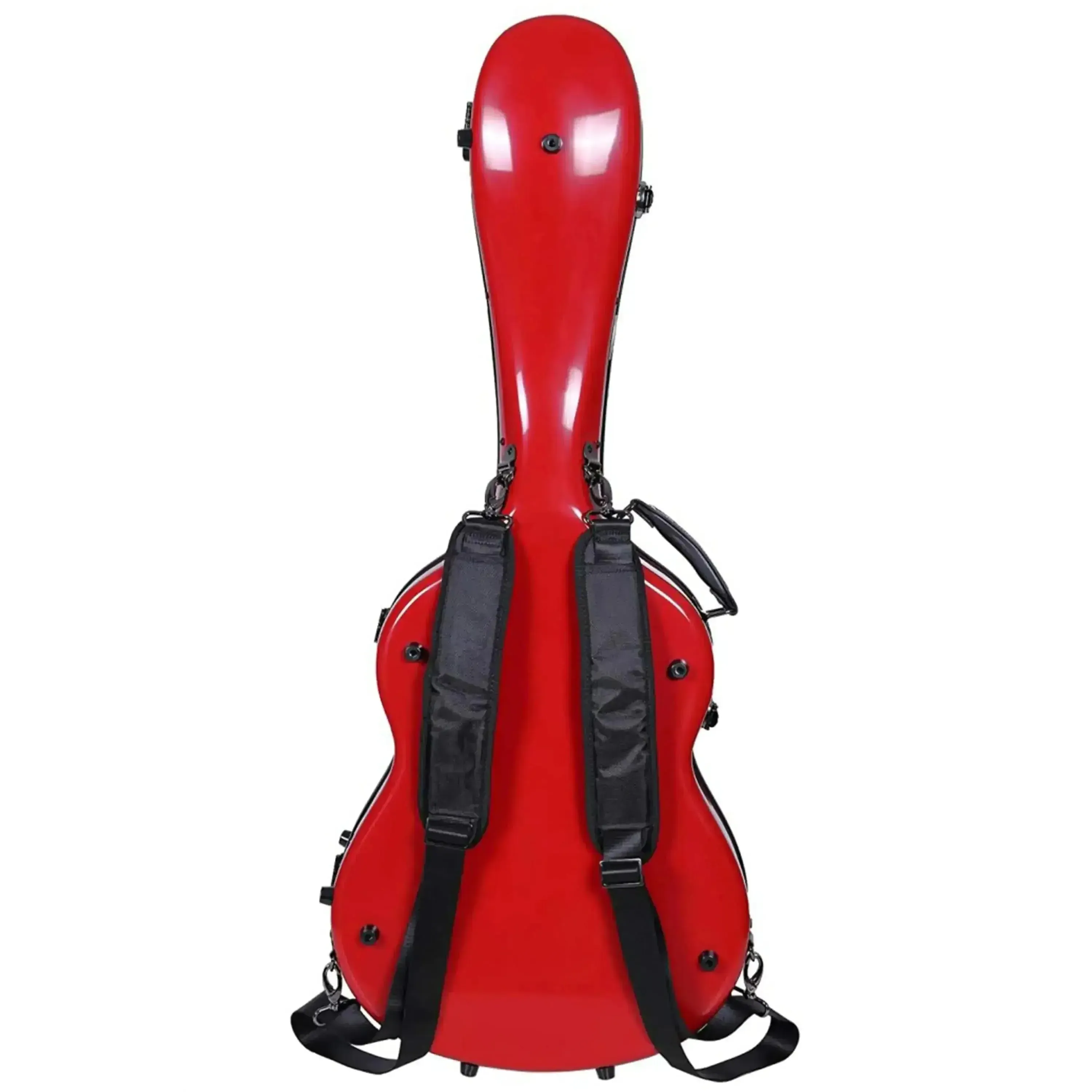 Crossrock CRF2021C Classical Full Size Fiberglass Guitar Case - Red - Image 2