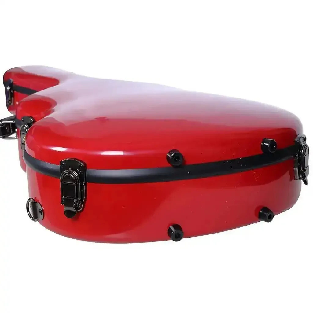 Crossrock CRF2021C Classical Full Size Fiberglass Guitar Case - Red - Image 4