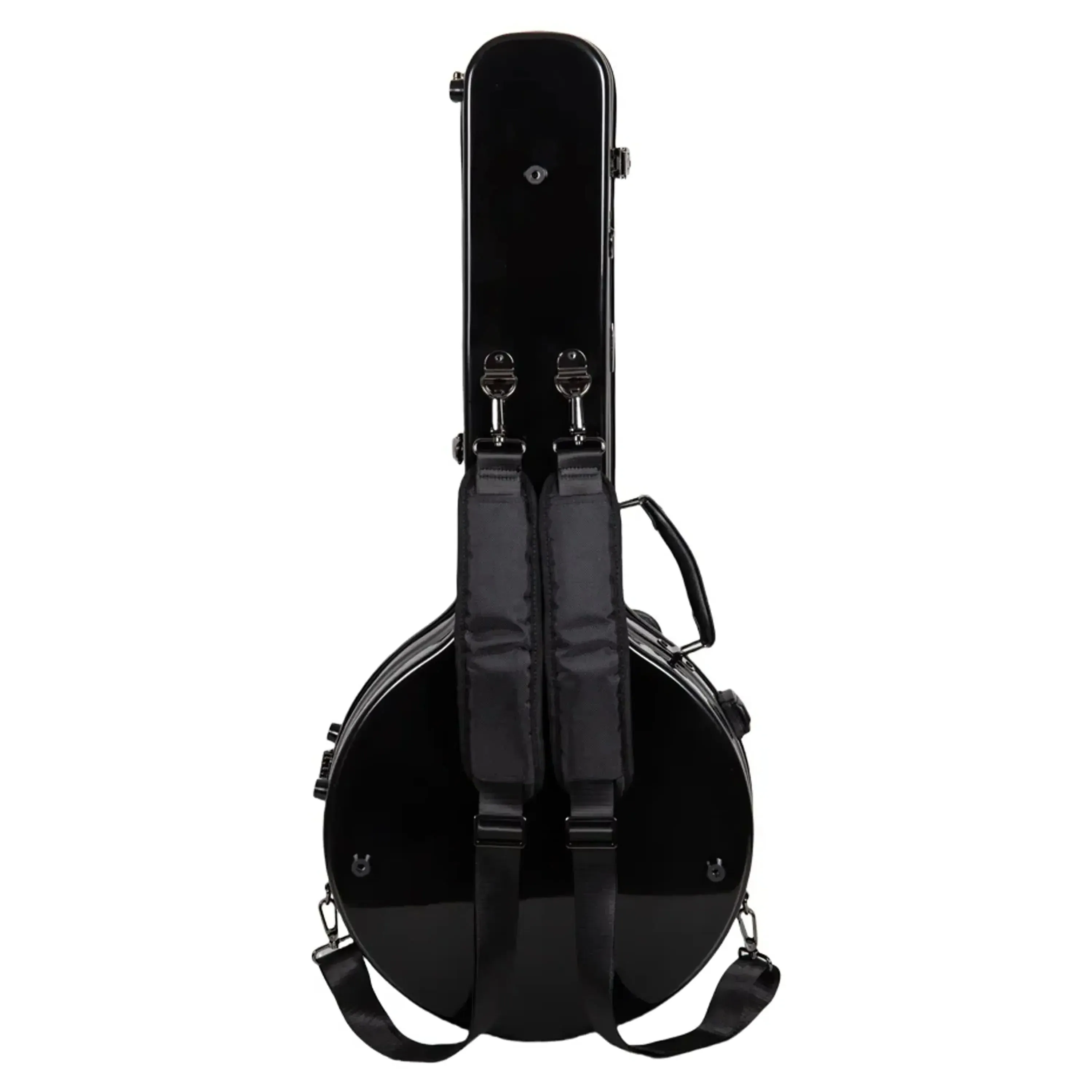 Crossrock CRF2023TBJ Fiberglass Resonator Style Tenor Banjo Case - Black - Image 2