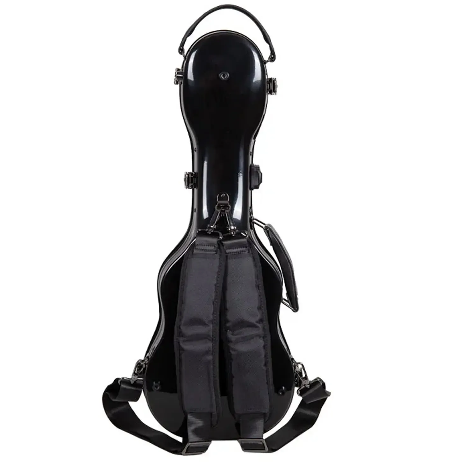 Crossrock CRF2030CU Fiberglass Concert Ukulele Case - Black - Image 2