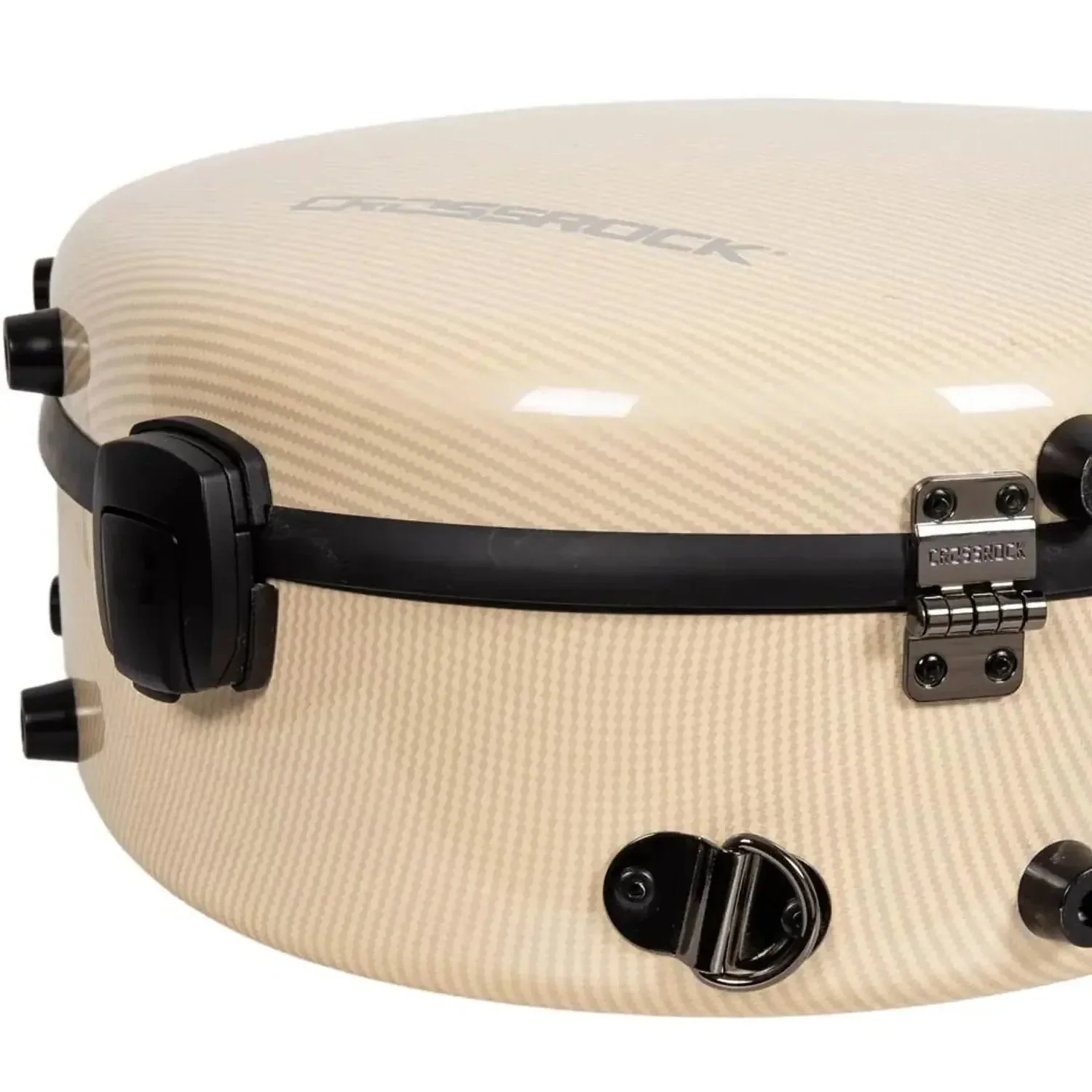 Crossrock CRF5030C Ultra-Light Fiberglass Flamenco Classical Guitar Case - Ivory - Image 7