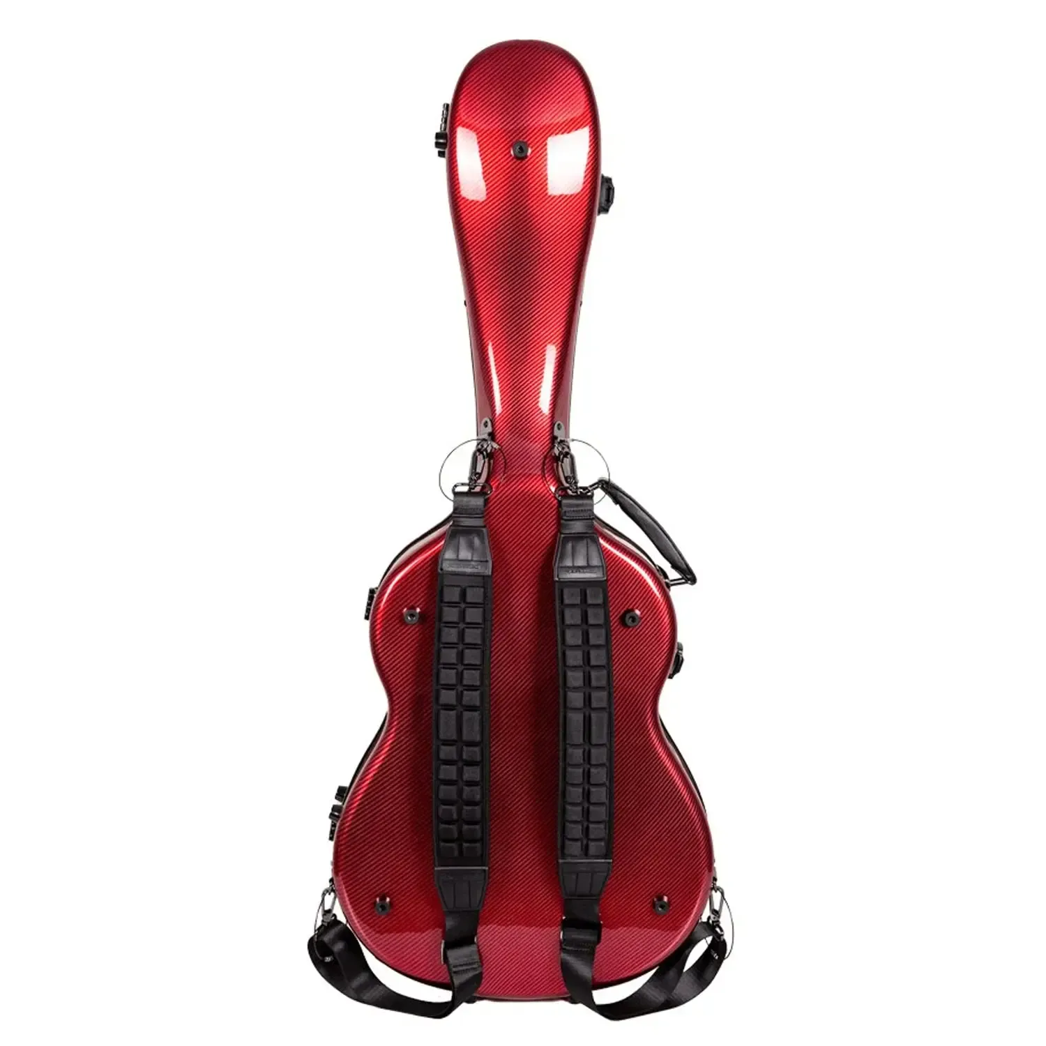 Crossrock CRF5030C Ultra-Light Fiberglass Flamenco Classical Guitar Case - Red - Image 4
