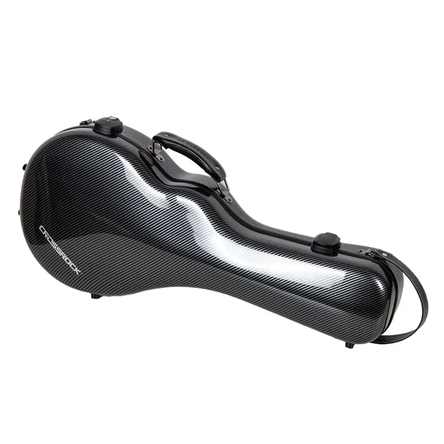 Crossrock CRF5030MF Ultra-Light Fiberglass F-Style Mandolin Case - Black - Image 3