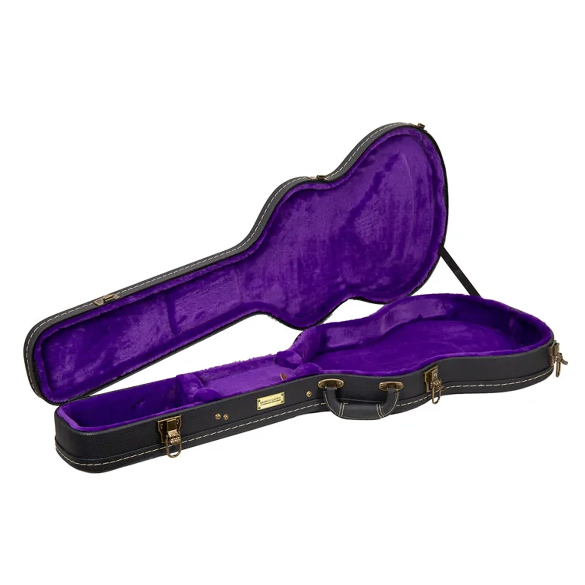 Crossrock CRW520PRSHB PRS SE Hollow Body Electric Guitar Case - Black - Image 3