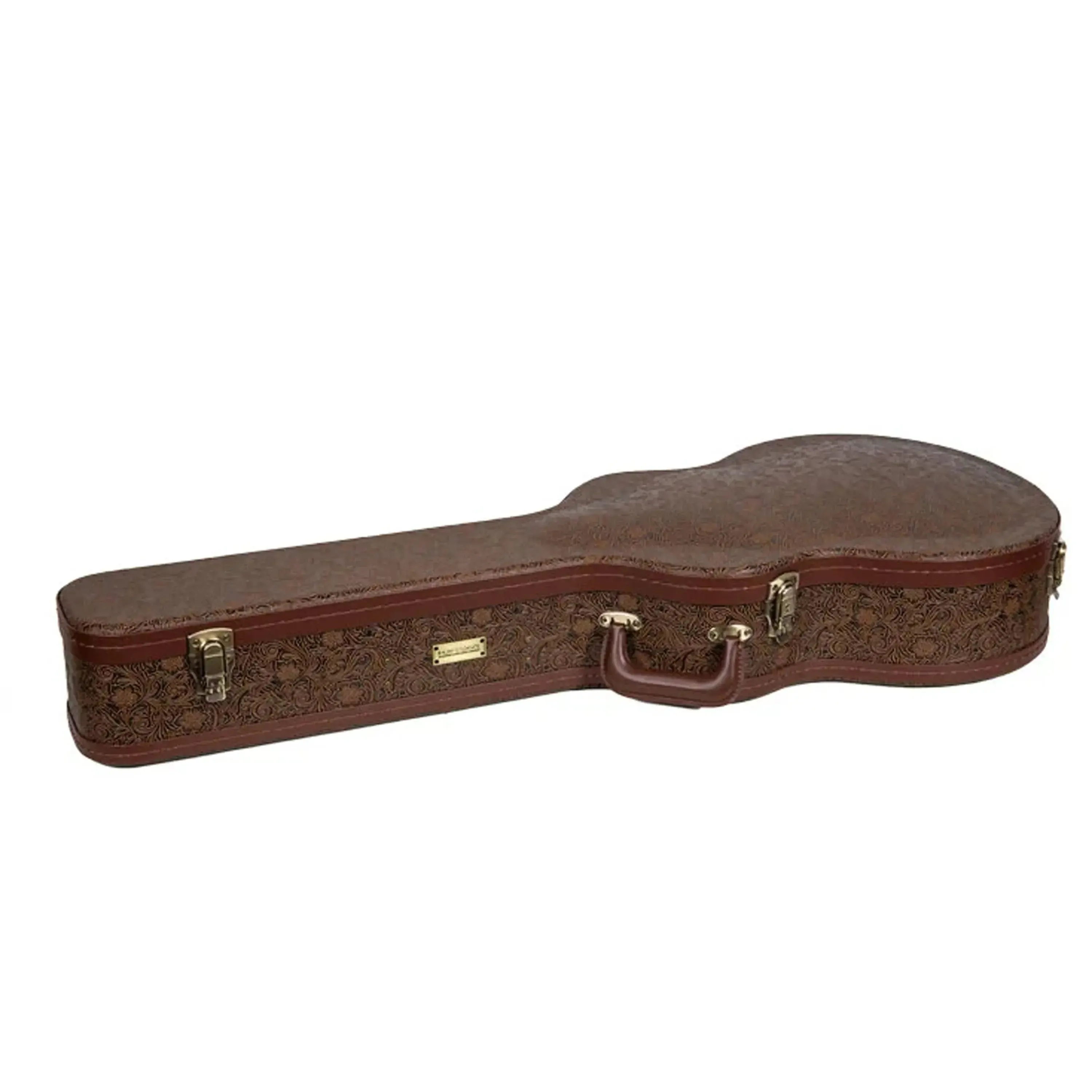 Crossrock CRW530OM 000 Style Guitar Case - Blossom Brown - Image 3
