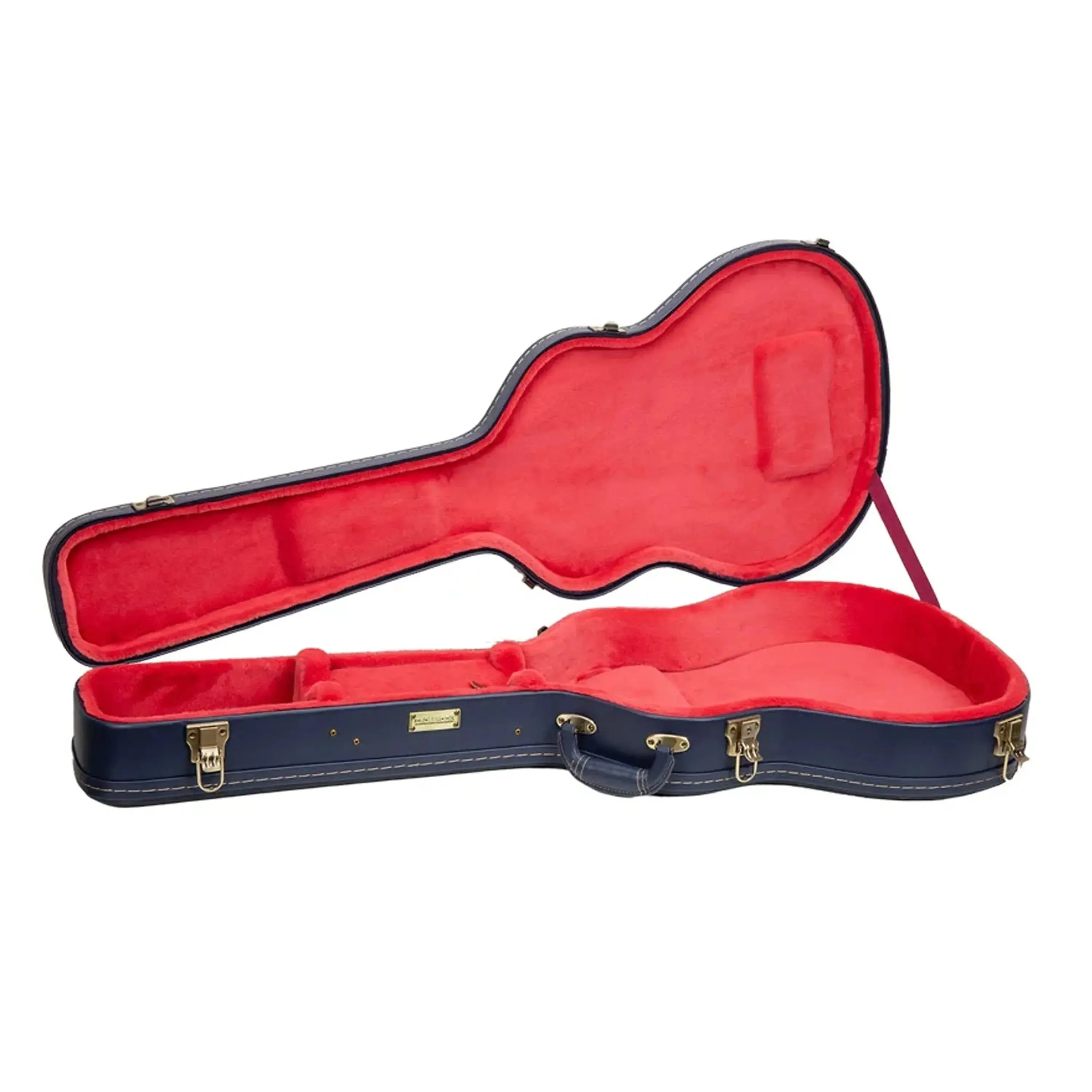 Crossrock CRW630SA Wooden Semi-Hollow Electric Guitar Case - Ocean-Blue - Image 3