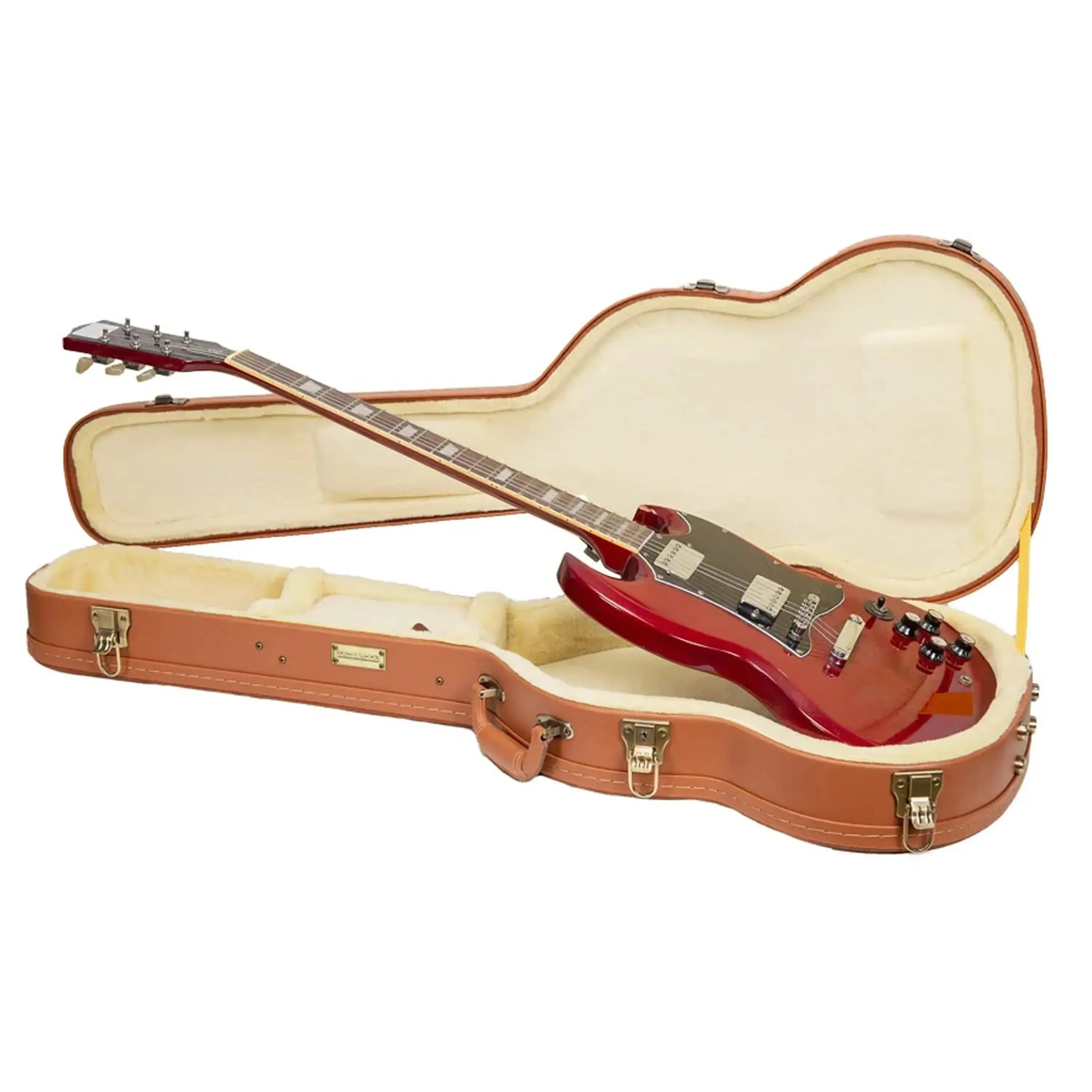 Crossrock CRW630SG SG Electric Guitar Case - Red-Wood - Image 4