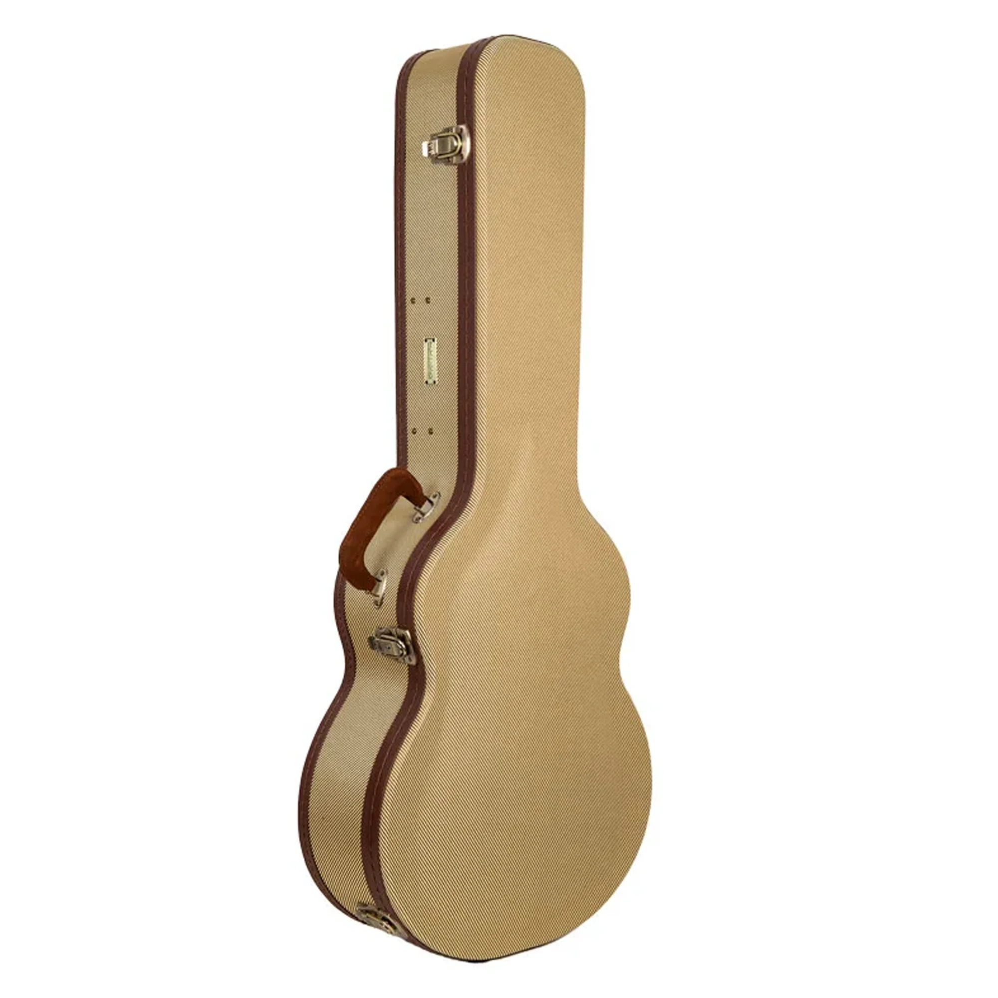 Crossrock CRW720-00012 Martin 12 Frets 000 Style Acoustic Guitar Case - Fabric-Tweed