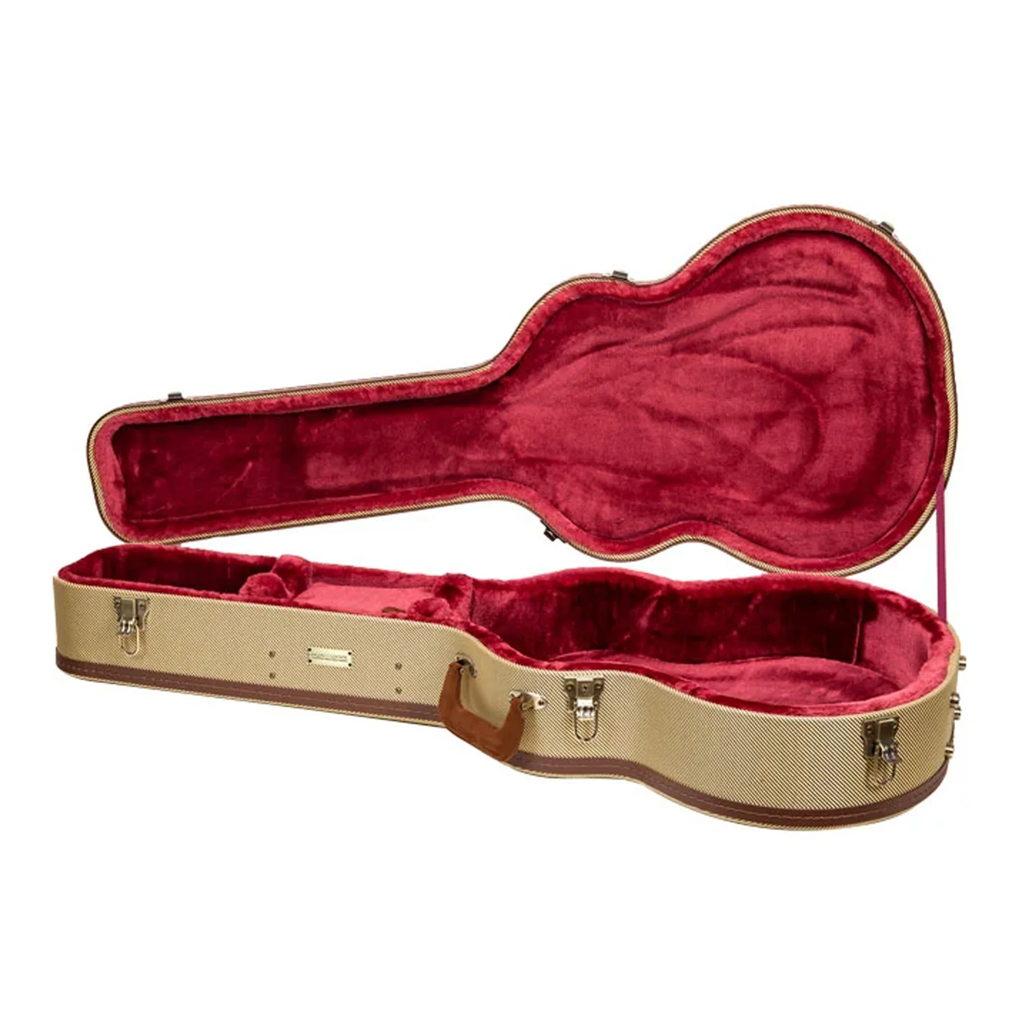 Crossrock CRW720-00012 Martin 12 Frets 000 Style Acoustic Guitar Case - Fabric-Tweed - Image 3