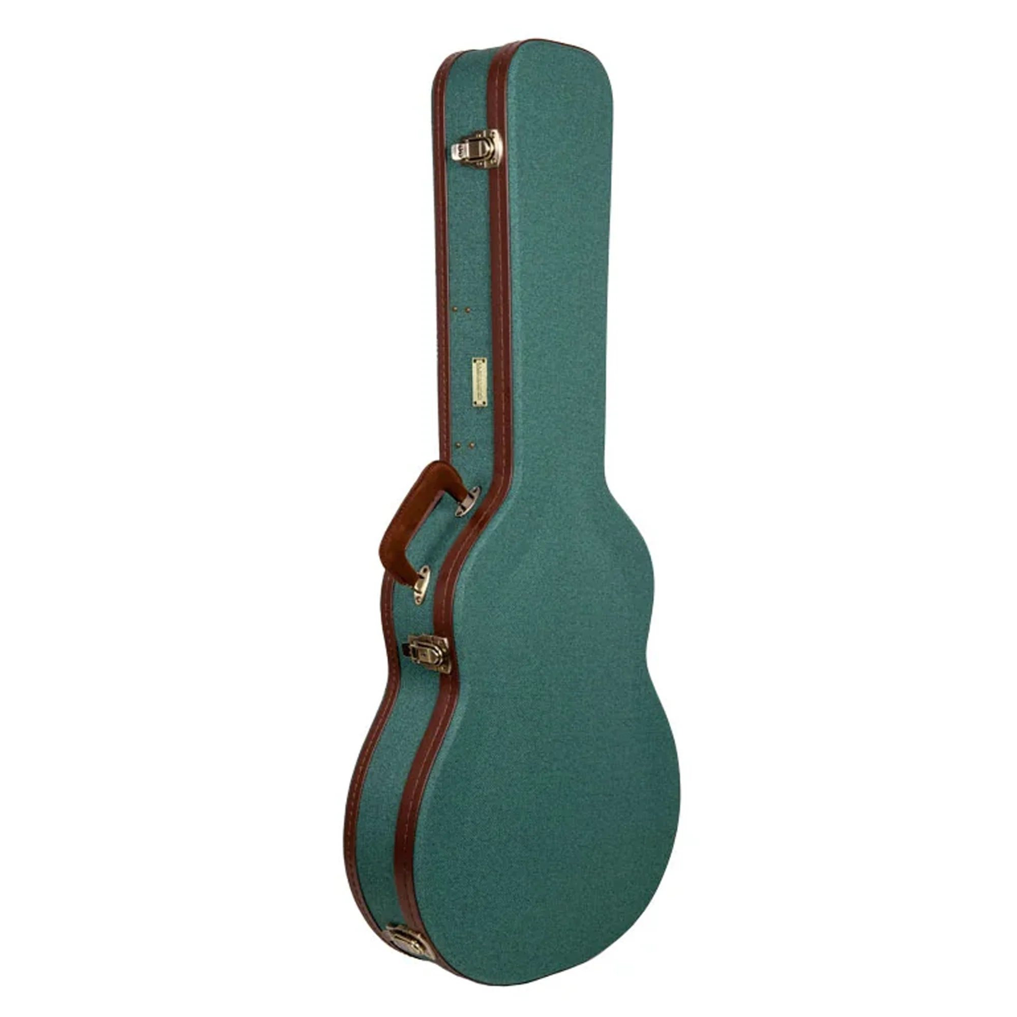 Crossrock CRW720SA 335 Style Semi-Hollow Electric Guitar Case - Malachite-Blue