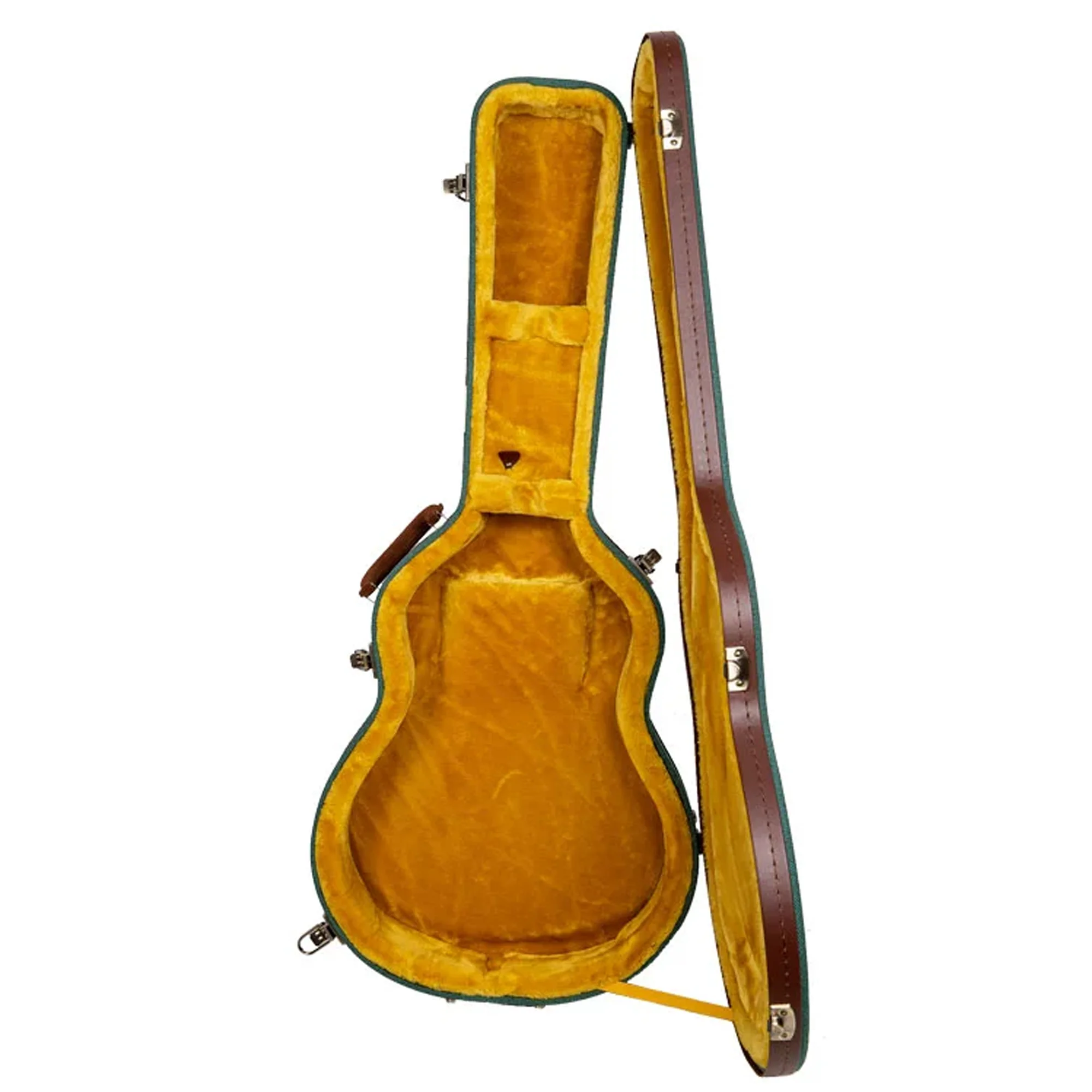 Crossrock CRW720SA 335 Style Semi-Hollow Electric Guitar Case - Malachite-Blue - Image 2