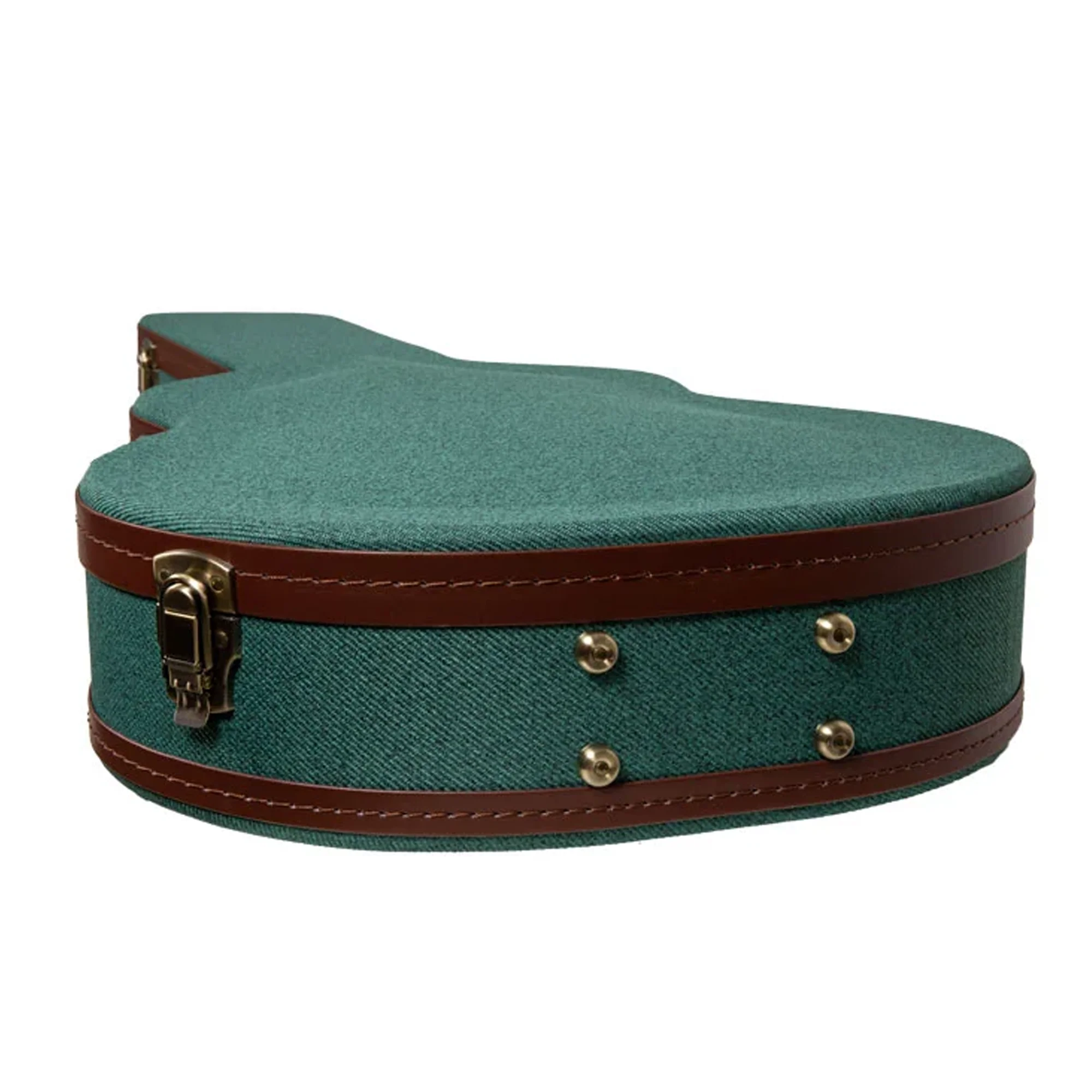 Crossrock CRW720SA 335 Style Semi-Hollow Electric Guitar Case - Malachite-Blue - Image 3