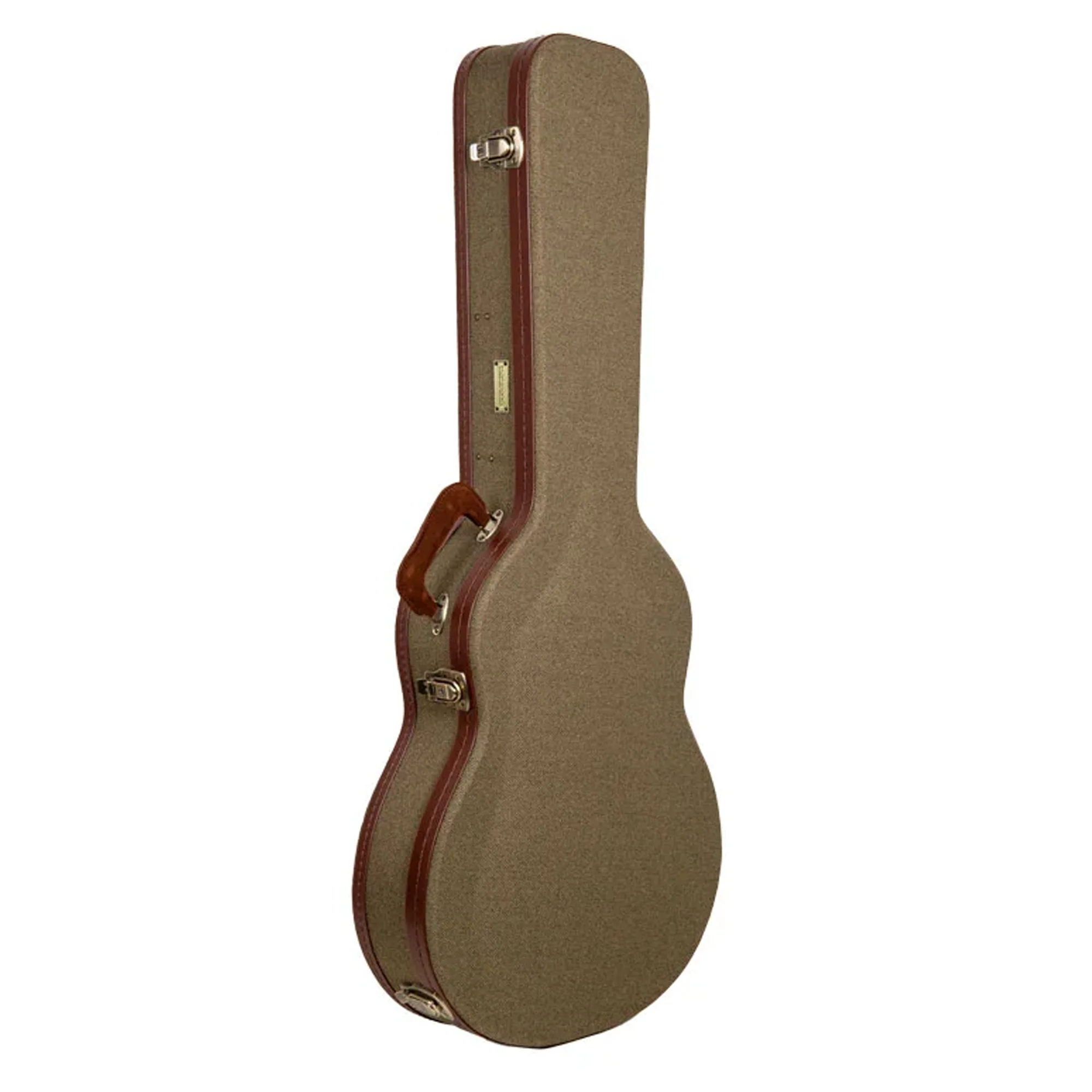 Crossrock CRW720SA 335 Style Semi-Hollow Electric Guitar Case - Olive-Green