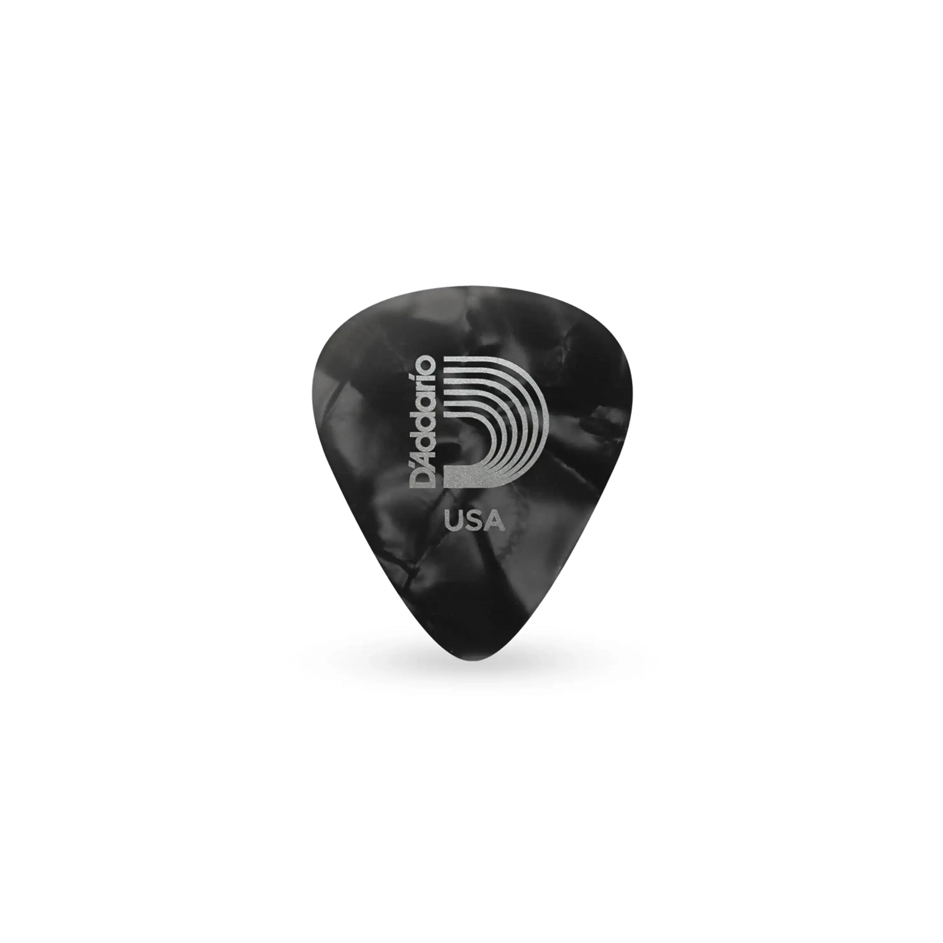 D'Addario Heavy Black Pearl Celluloid 1.0mm Guitar Picks - 10 Pack
