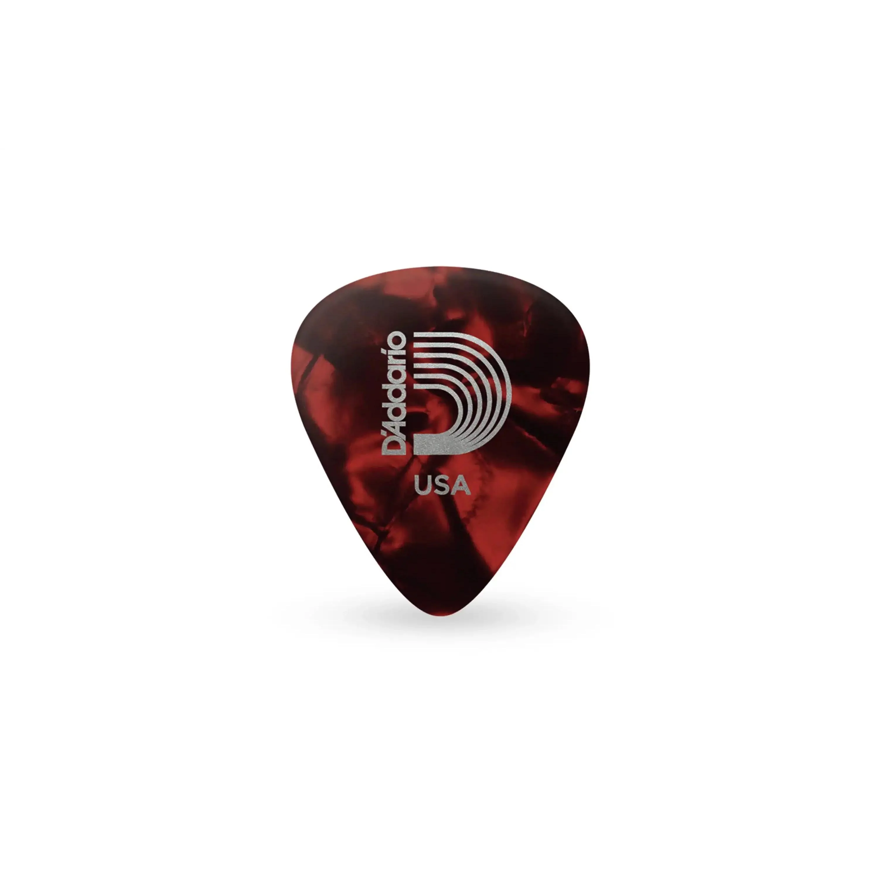 D'Addario Heavy Red Pearl Celluloid 1.0mm Guitar Picks - 10 Pack
