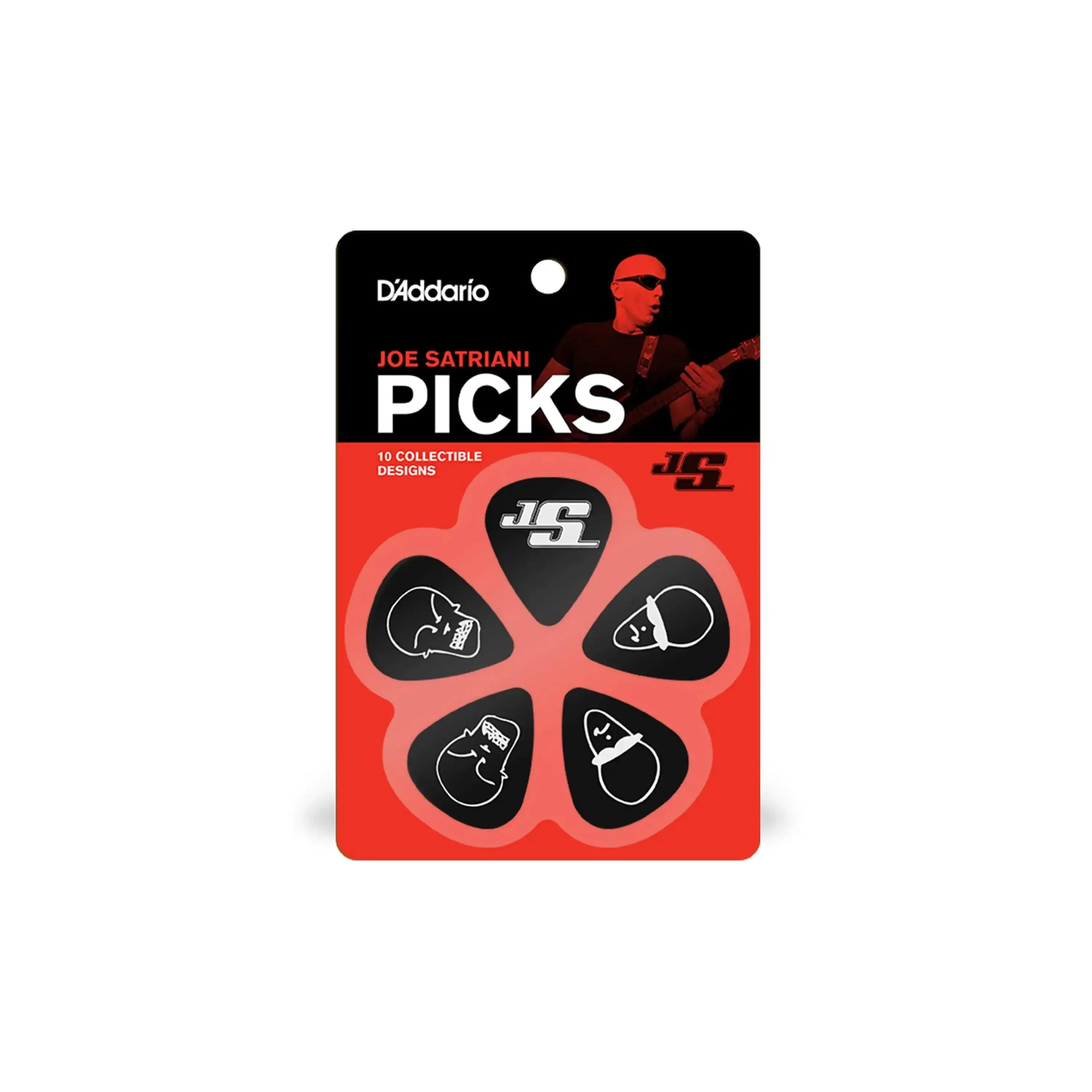 D'Addario Joe Satriani Black Signature Guitar Picks Light .50mm - 10 Pack
