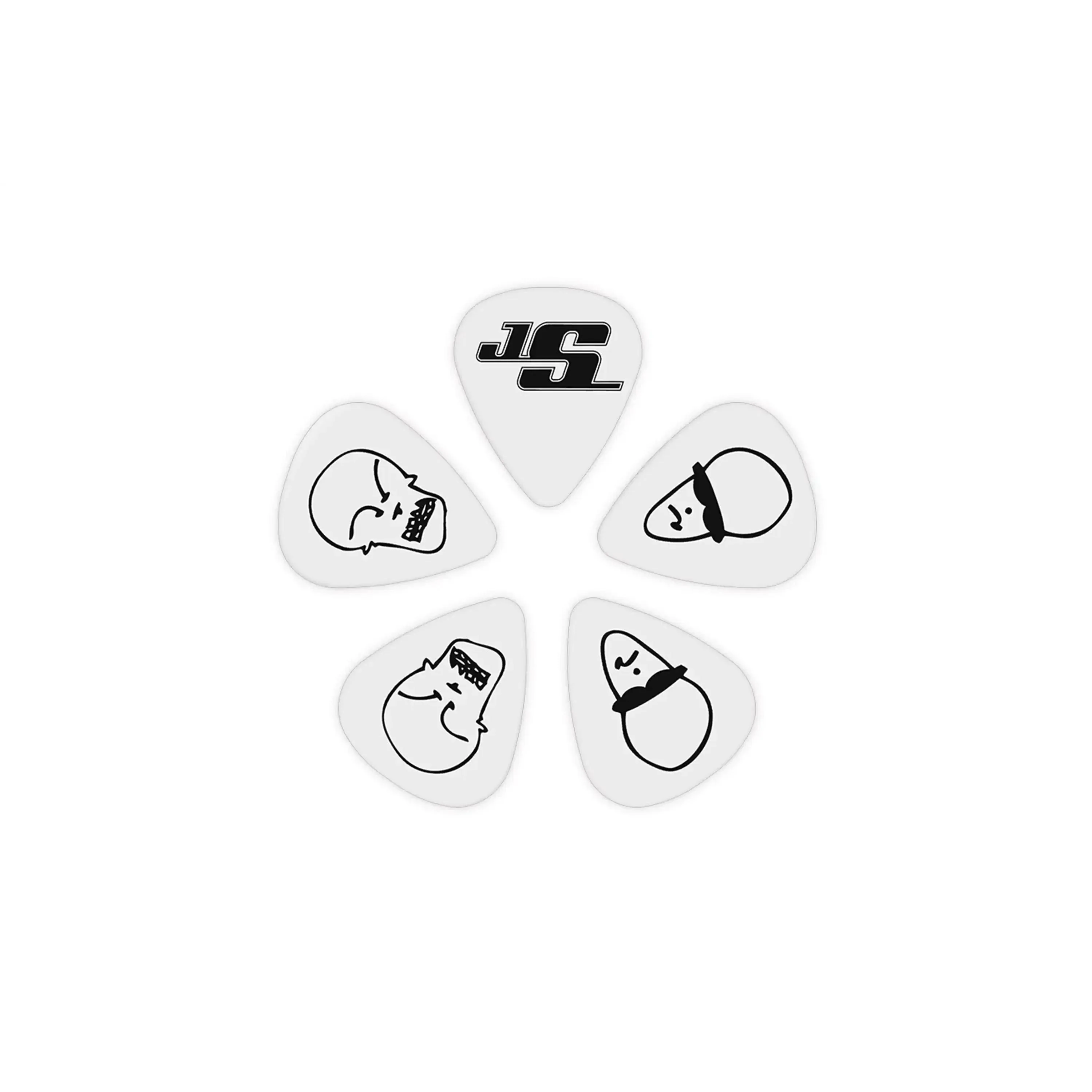 D'Addario Joe Satriani White Signature Guitar Picks Light .50mm - 10 Pack - Image 2
