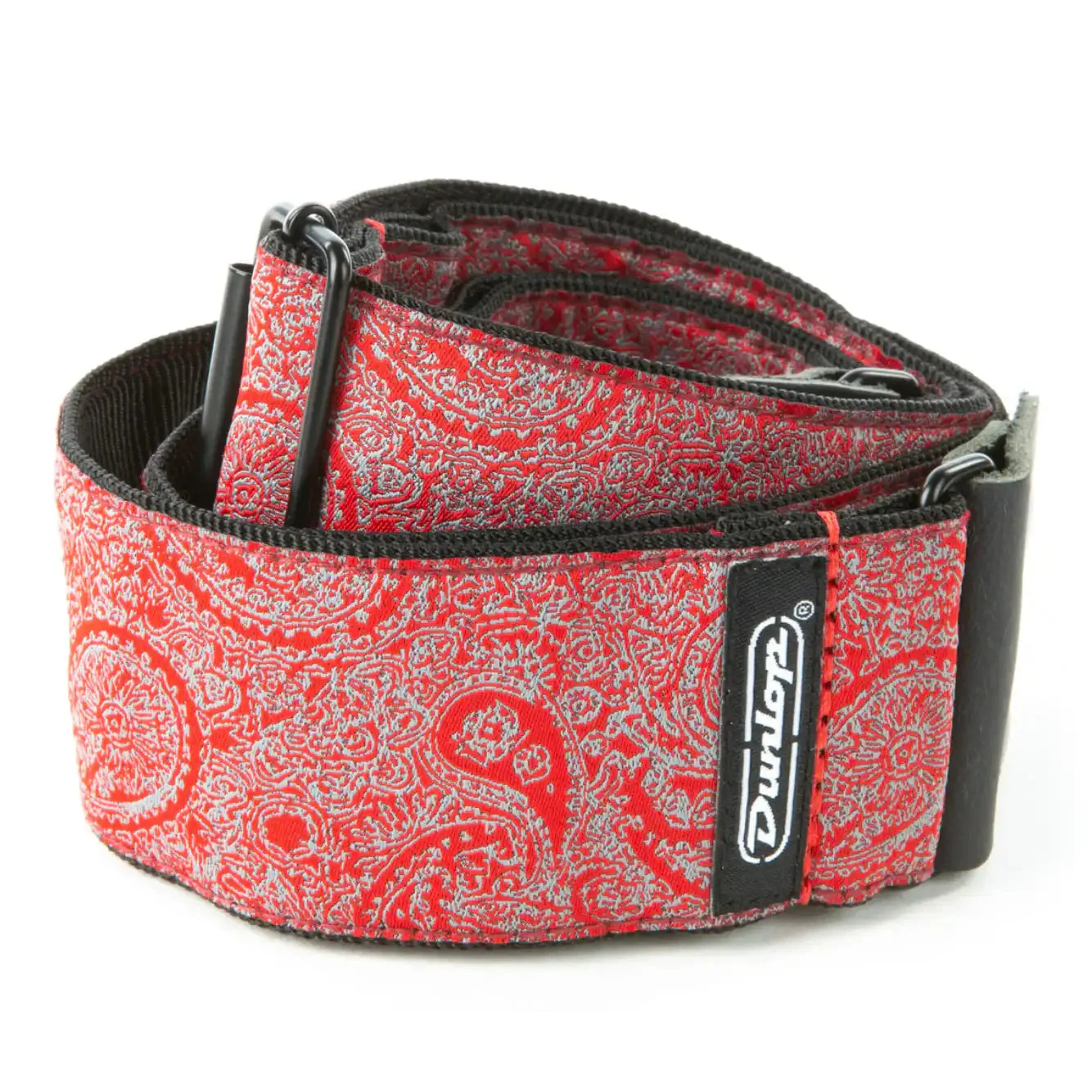 Dunlop Jacquard Paisley Red Strap