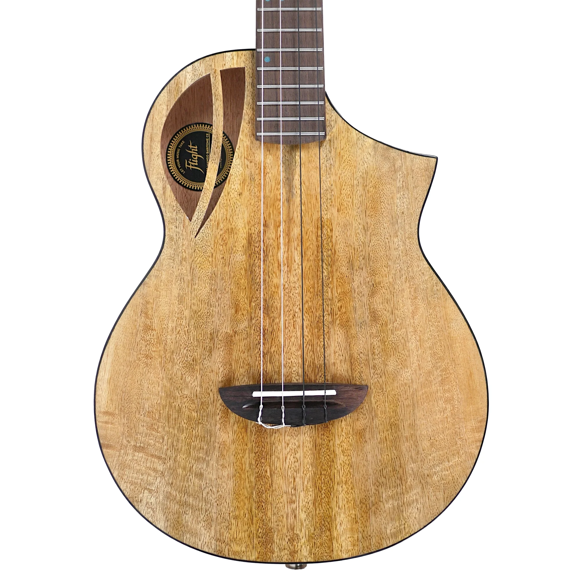 Flight AVIATOR-CE Solid Mango Top Baritone Ukulele w/ Pickup
