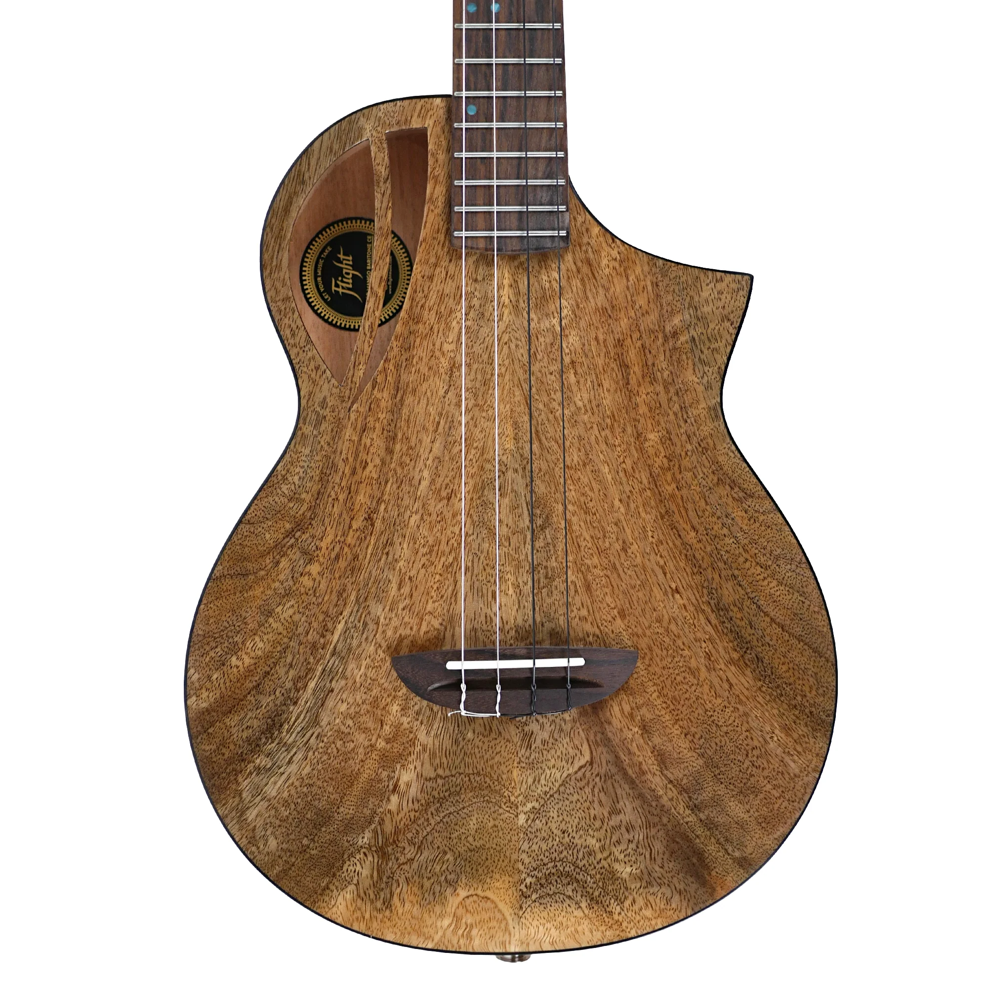 Flight AVIATOR-CE Solid Mango Top Baritone Ukulele w/ Pickup