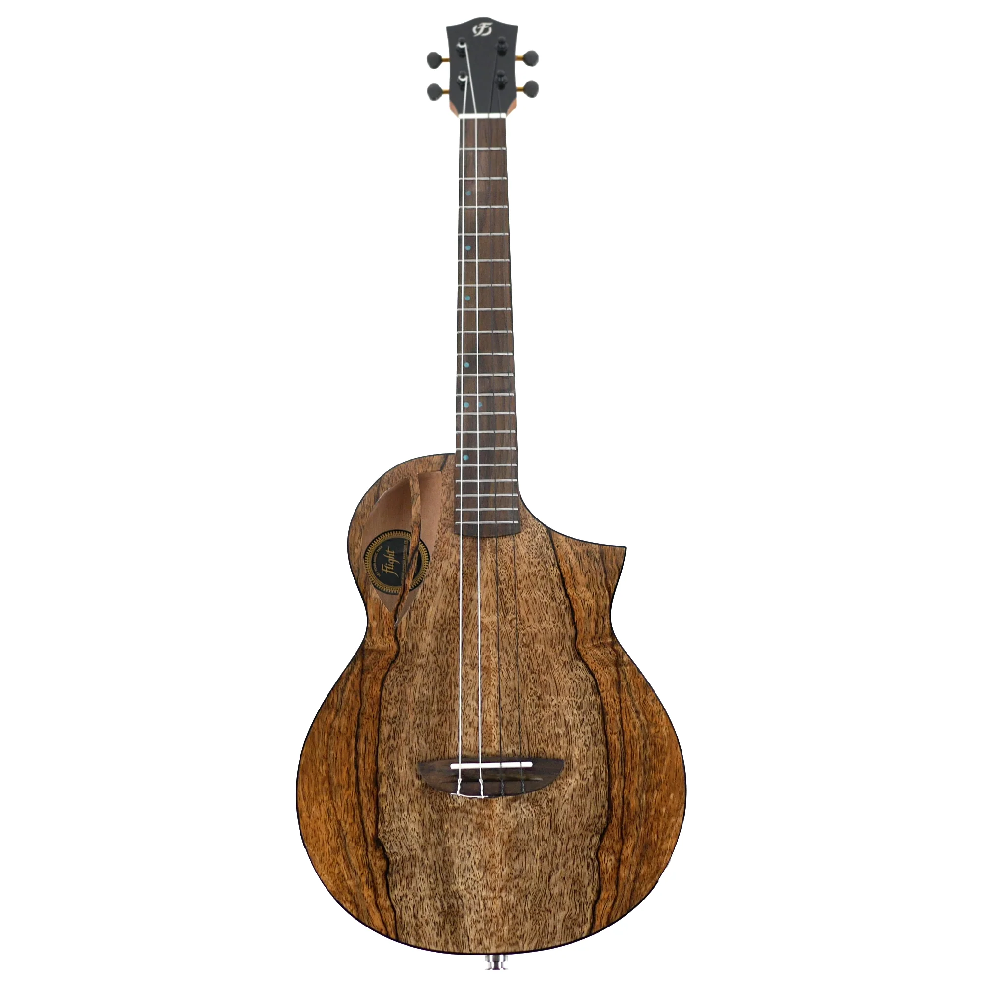 Flight AVIATOR-CE Solid Mango Top Baritone Ukulele w/ Pickup - Image 4