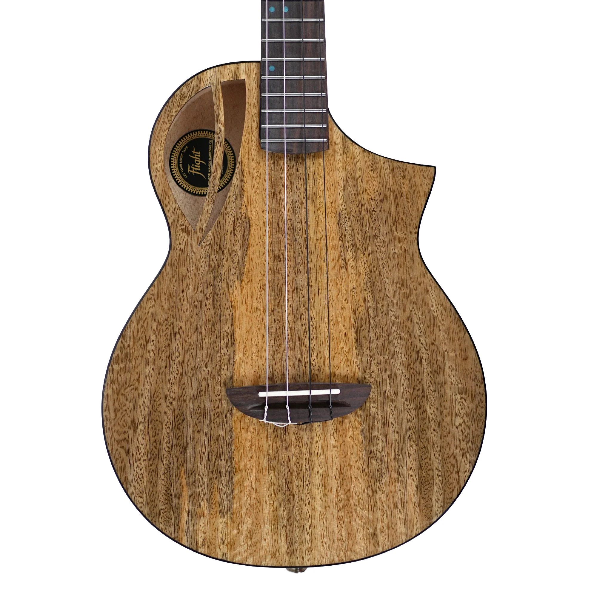 Flight AVIATOR-CE Solid Mango Top Baritone Ukulele w/ Pickup