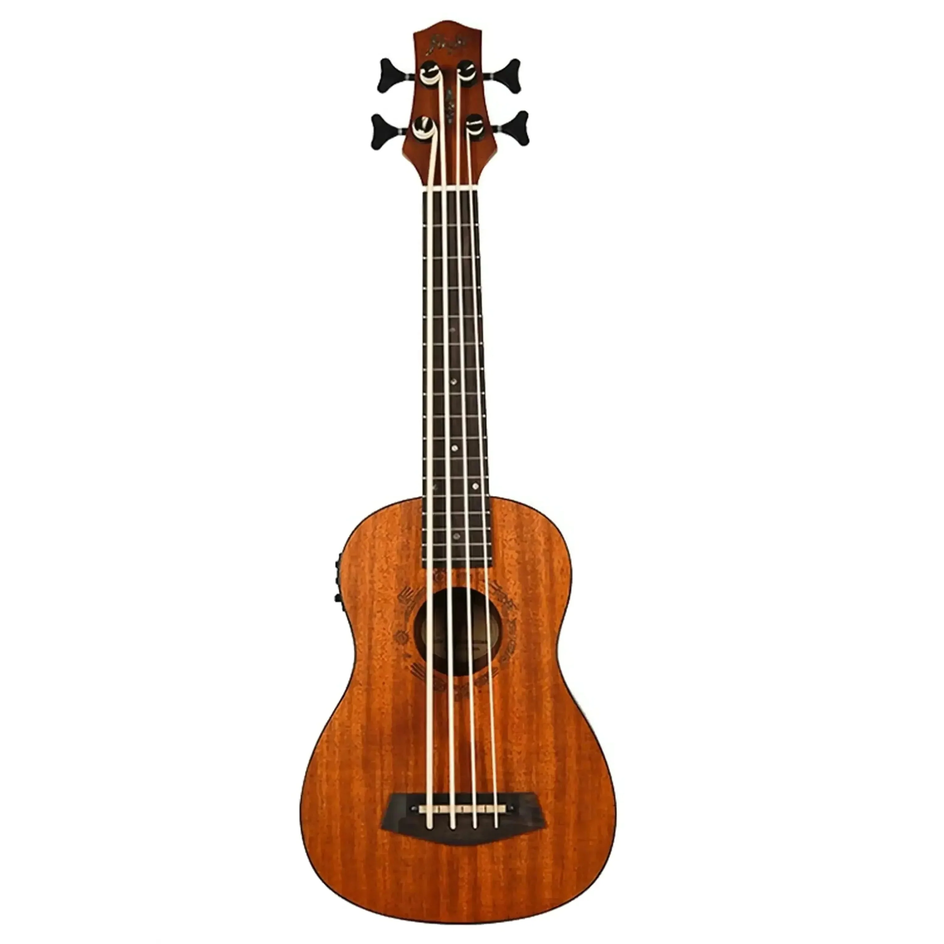 Flight DUBS MAH Mahogany Acoustic-Electric Bass Ukulele - Image 3