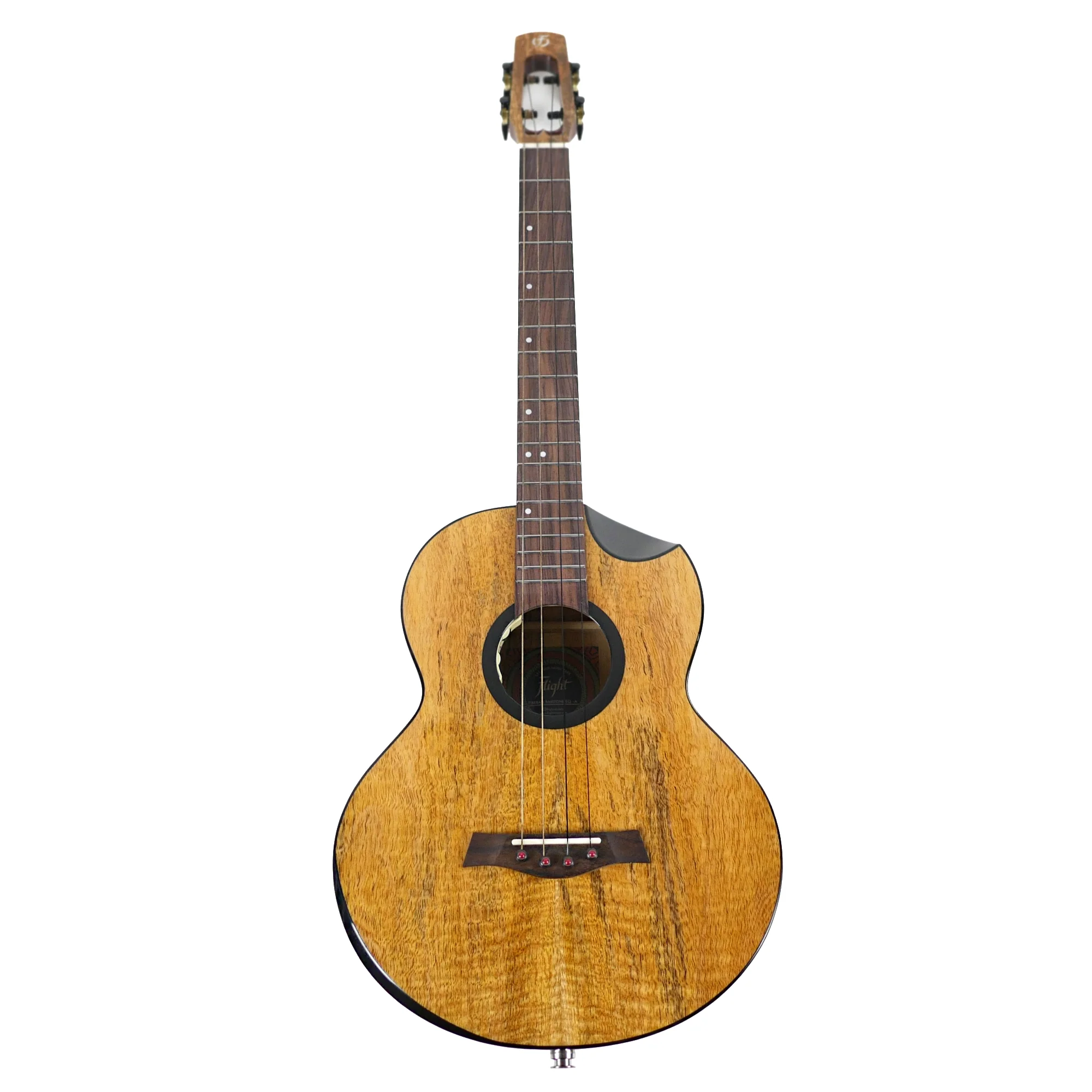 Flight Fireball EQ-A Solid Mango Baritone Ukulele - Image 5