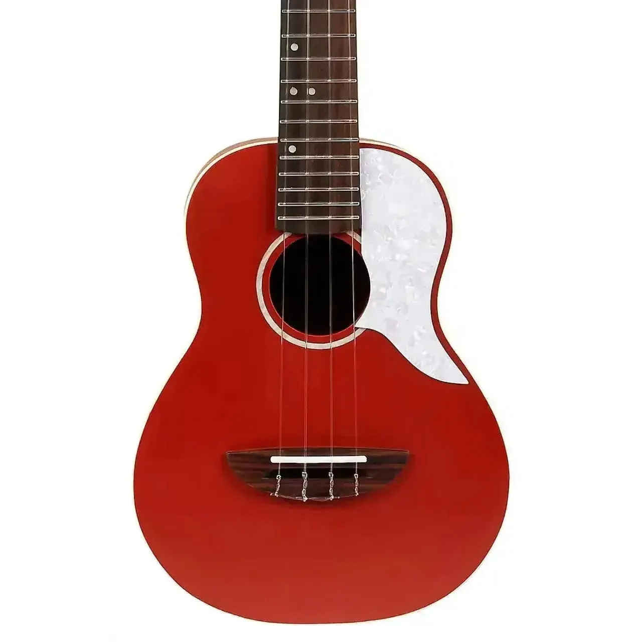 Flight IRIS RD Red Solid Spruce Top Concert Ukulele