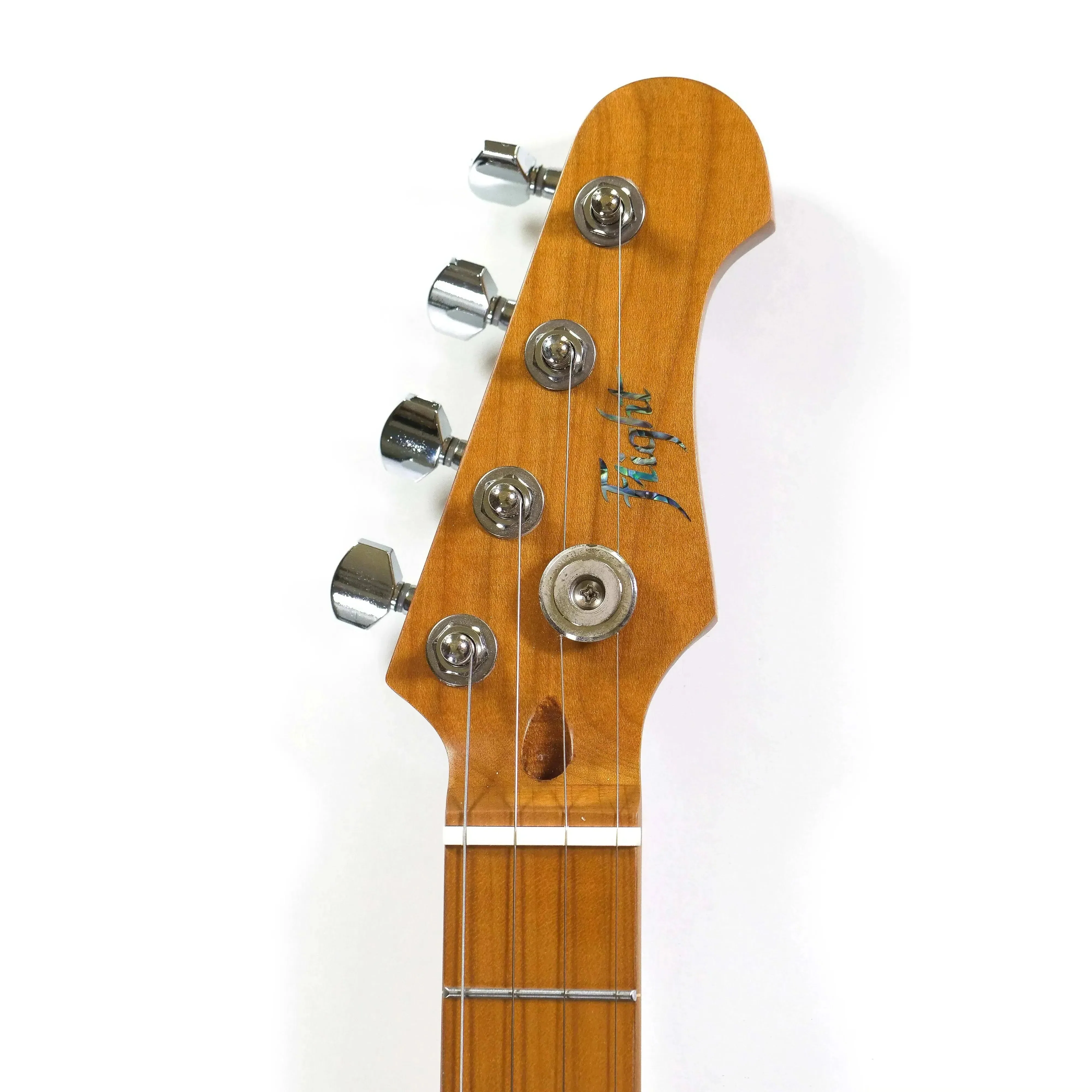 Flight Pathfinder OBL Ocean Blue Electric Baritone Ukulele - Image 6