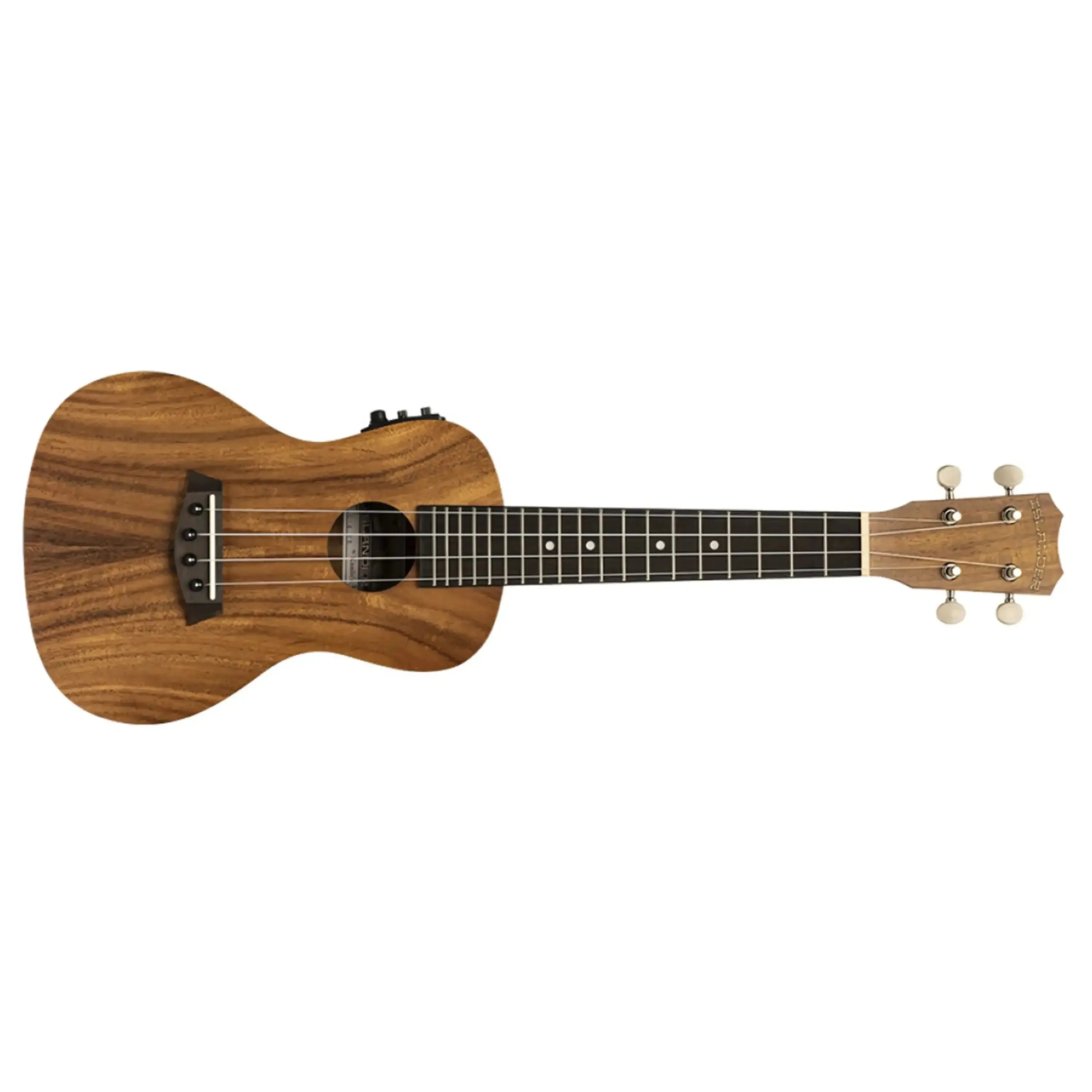 Islander AC-4-EQ Flamed Acacia Concert Ukulele w/ Pickup - Image 5