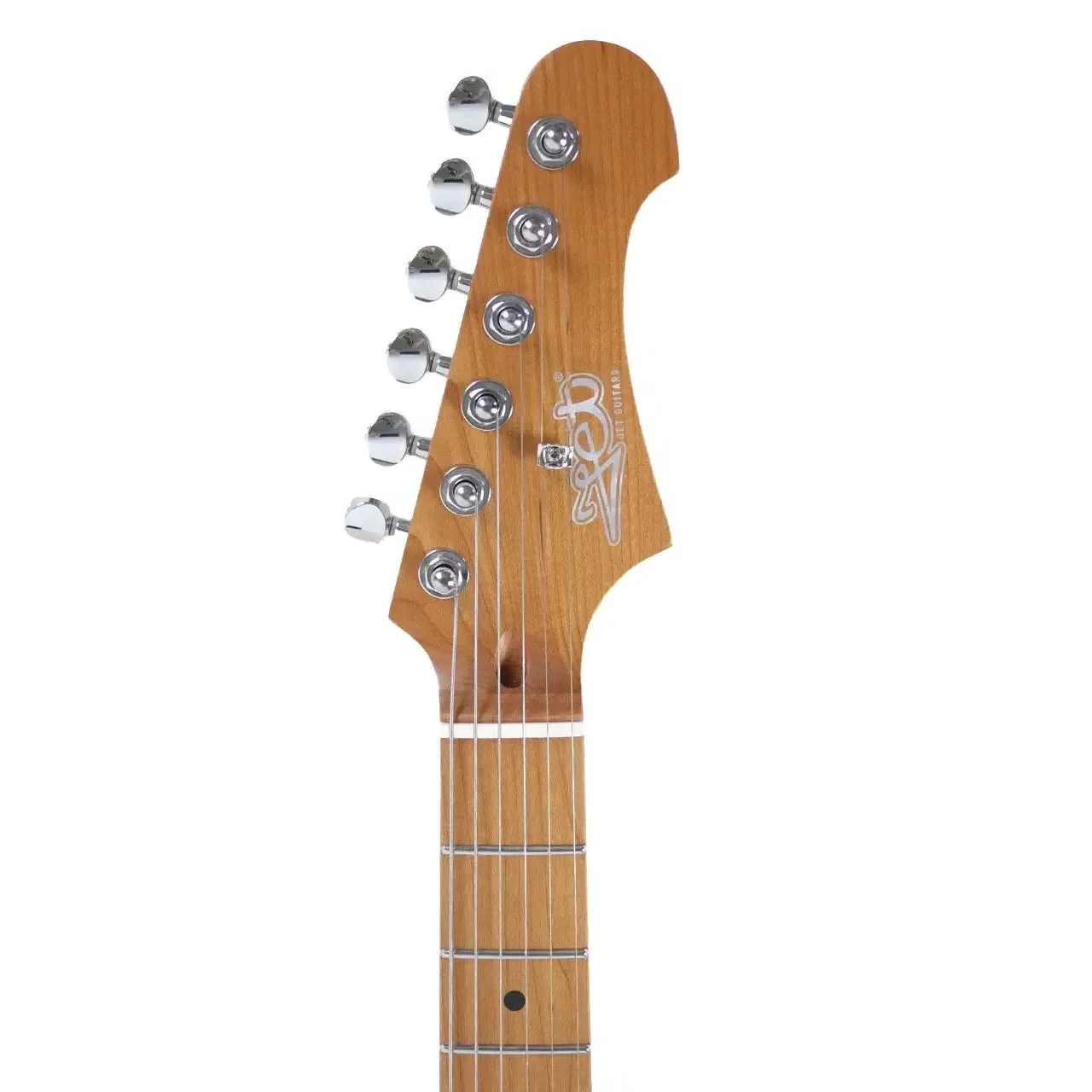 Jet JS-300 MINI BK Black Solid Body Stratocaster Electric Guitar - Image 5