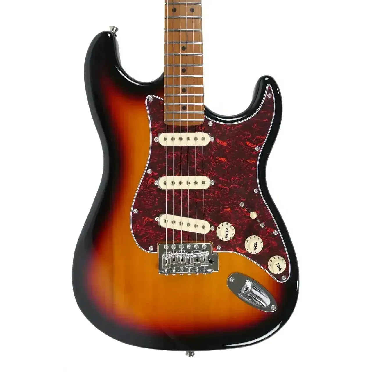 Jet JS-300-SB Sunburst Basswood Stratocaster Electric Guitar