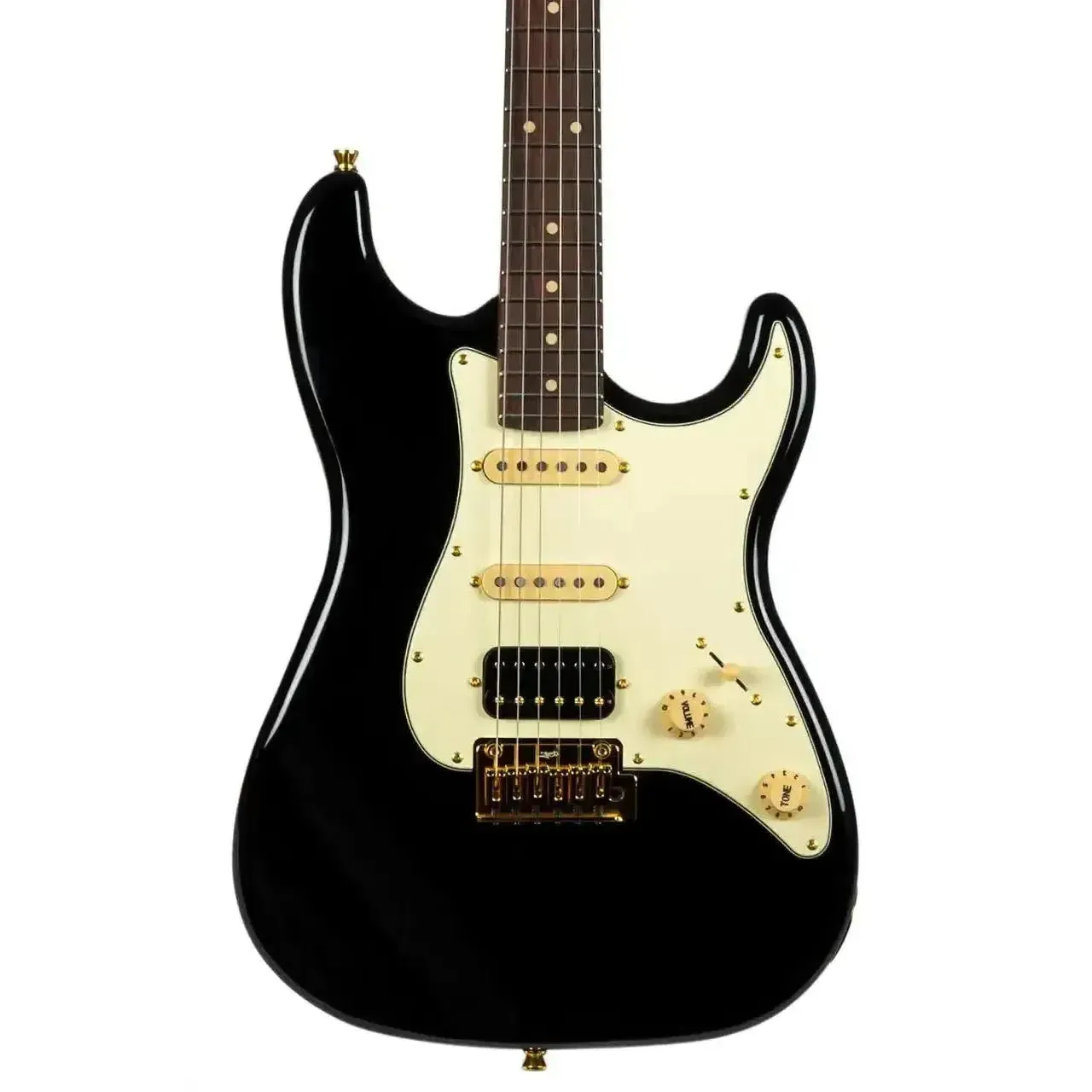 Jet JS-480 BK G Black Solid Body Stratocaster Electric Guitar