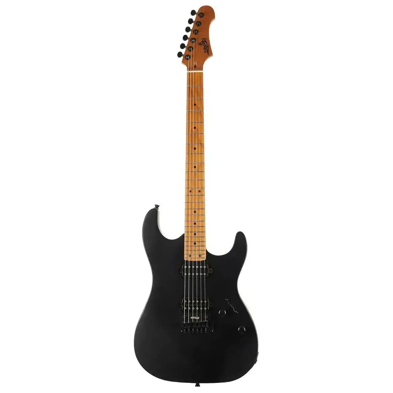 Jet JS-500 MBK Satin Back Solid Body Stratocaster Electric Guitar - Image 3