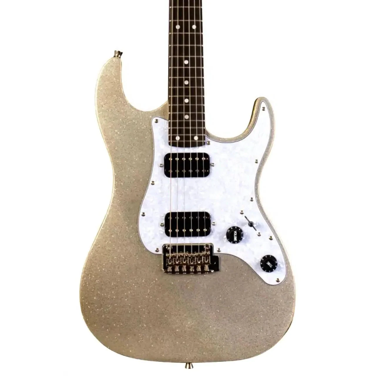 Jet JS-500 SLS Silver Sparkle Solid Body Stratocaster Electric Guitar