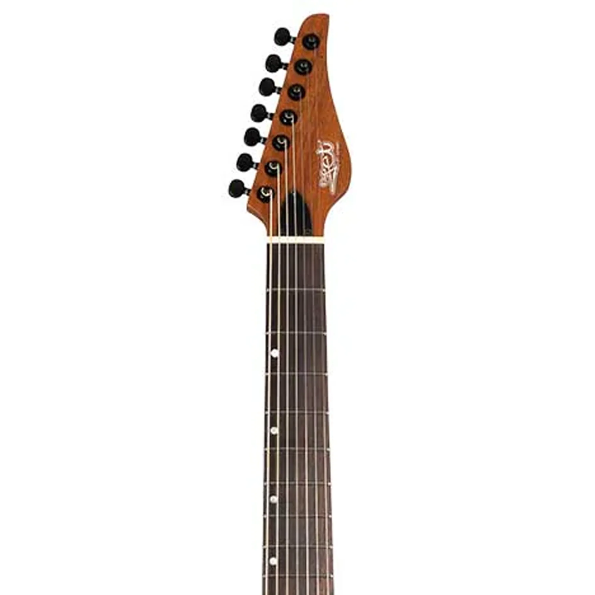 Jet JS-507 STYGIAN Satin Black Solid Body Stratocaster 7-String Electric Guitar - Image 5