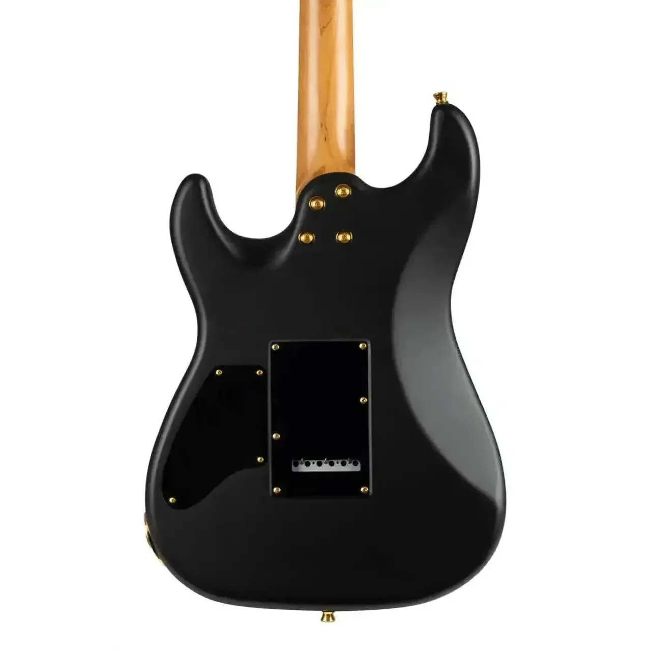 Jet JS-700 MBK Matte Black Solid Body Stratocaster Electric Guitar - Image 2