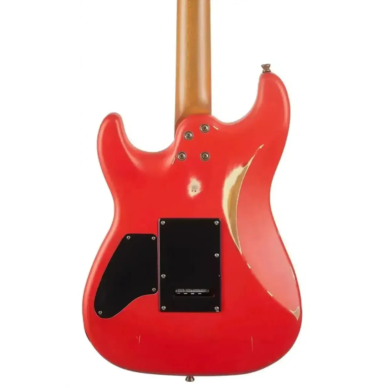 Jet JS-850 RELIC FR Red Distressed Solid Body Stratocaster Electric Guitar - Image 2